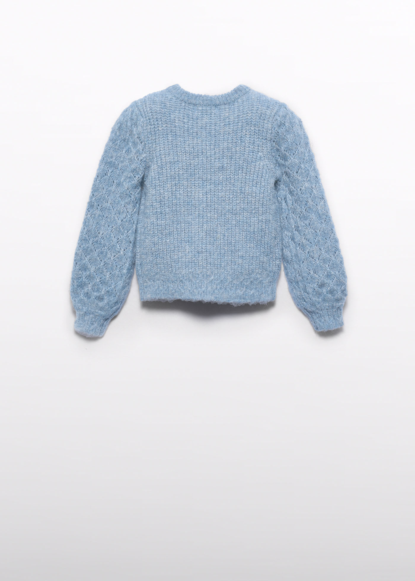 Pulover tricot ajurat fetita