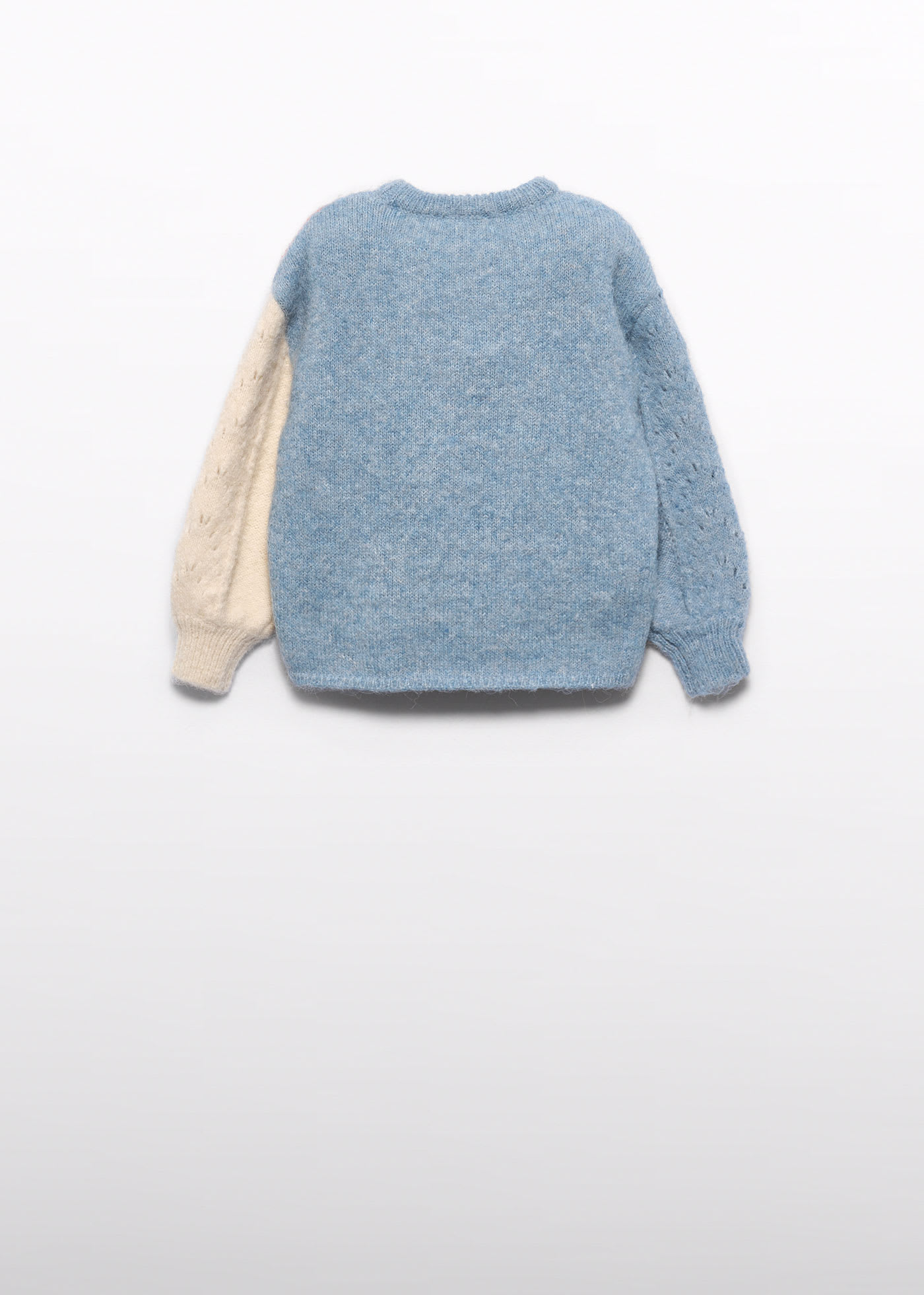 Jersey jacquard corazón niña