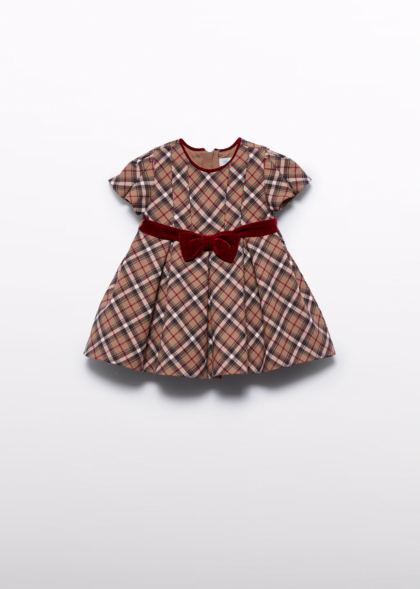 Robe à carreaux bébé