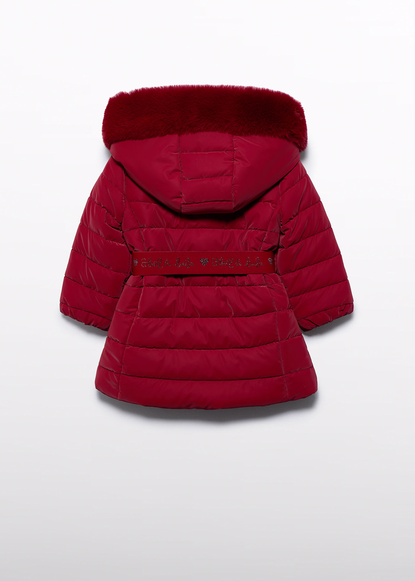 Girls belted coat Red Abel Lula