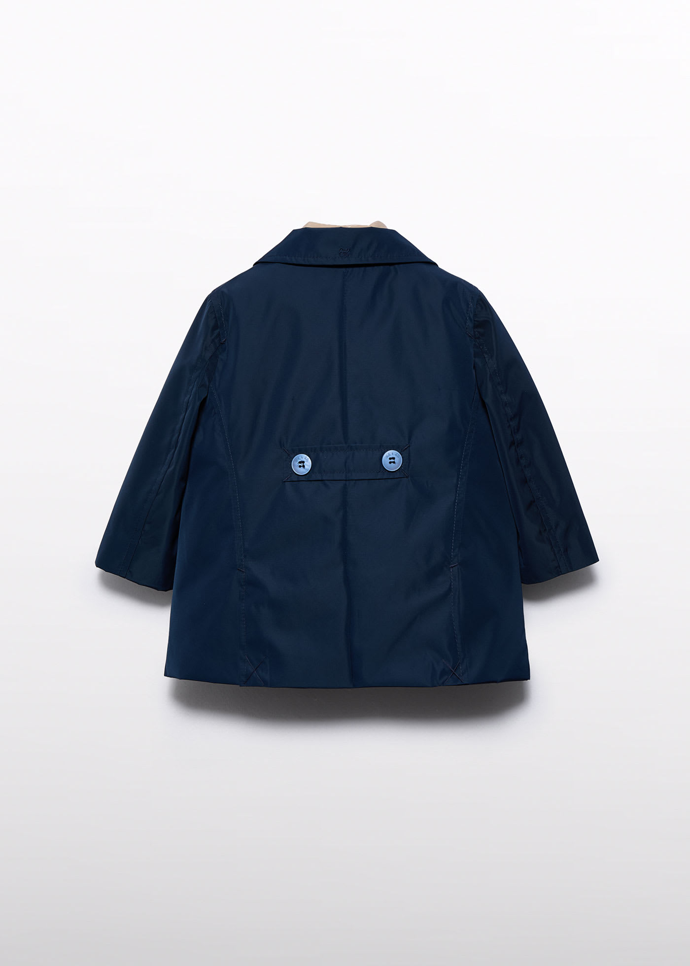 Boys trench coat with interior vest Navy Abel Lula