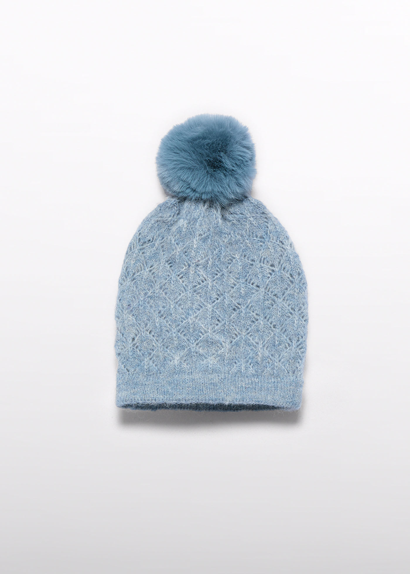 Girls openwork knit hat