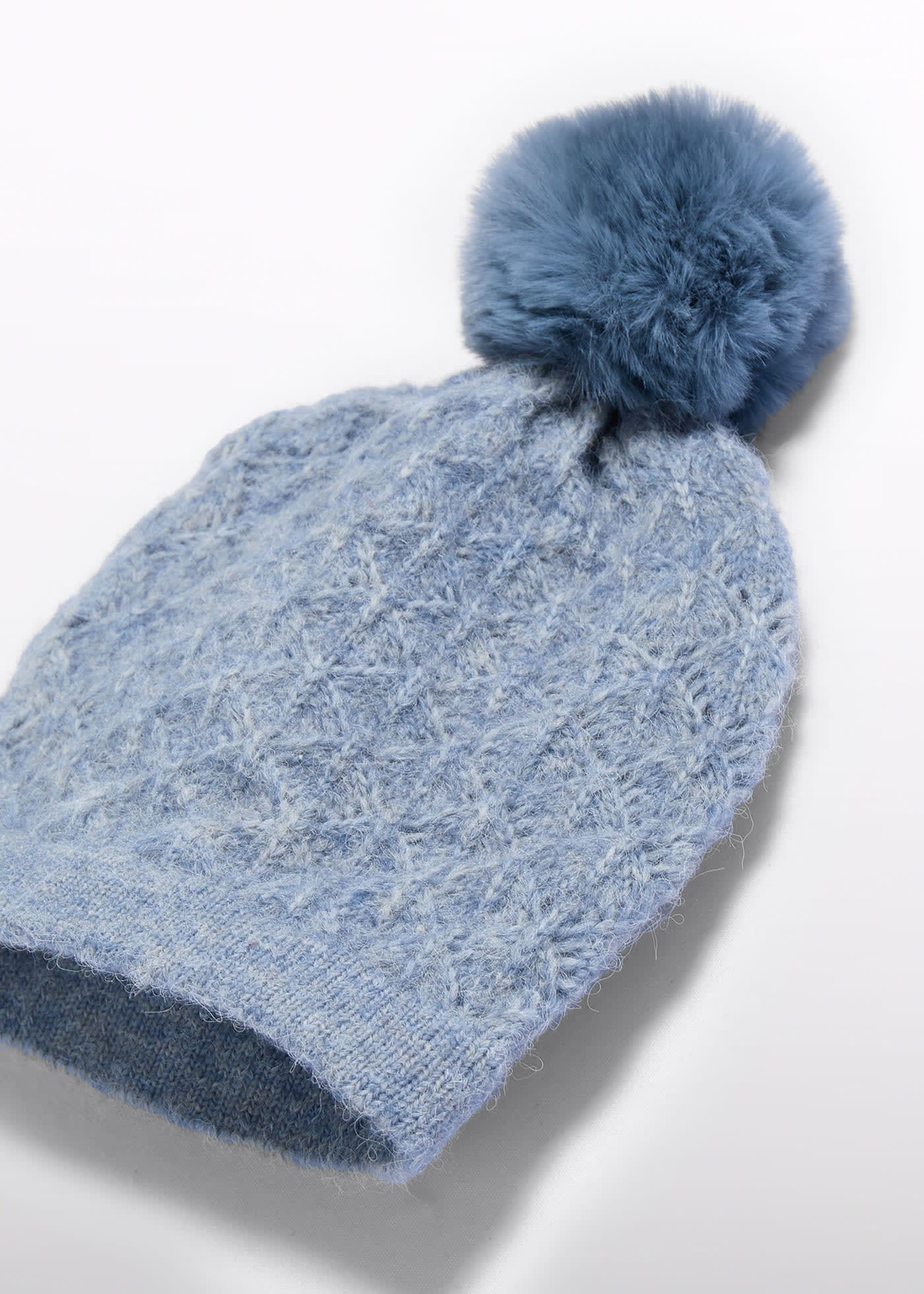 Girls openwork knit hat