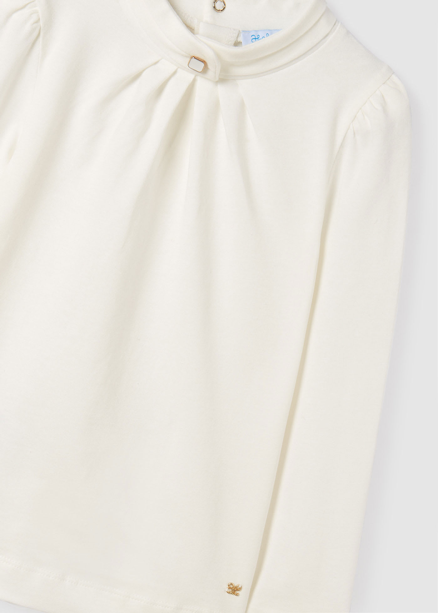 Tricou guler pliuri fetita