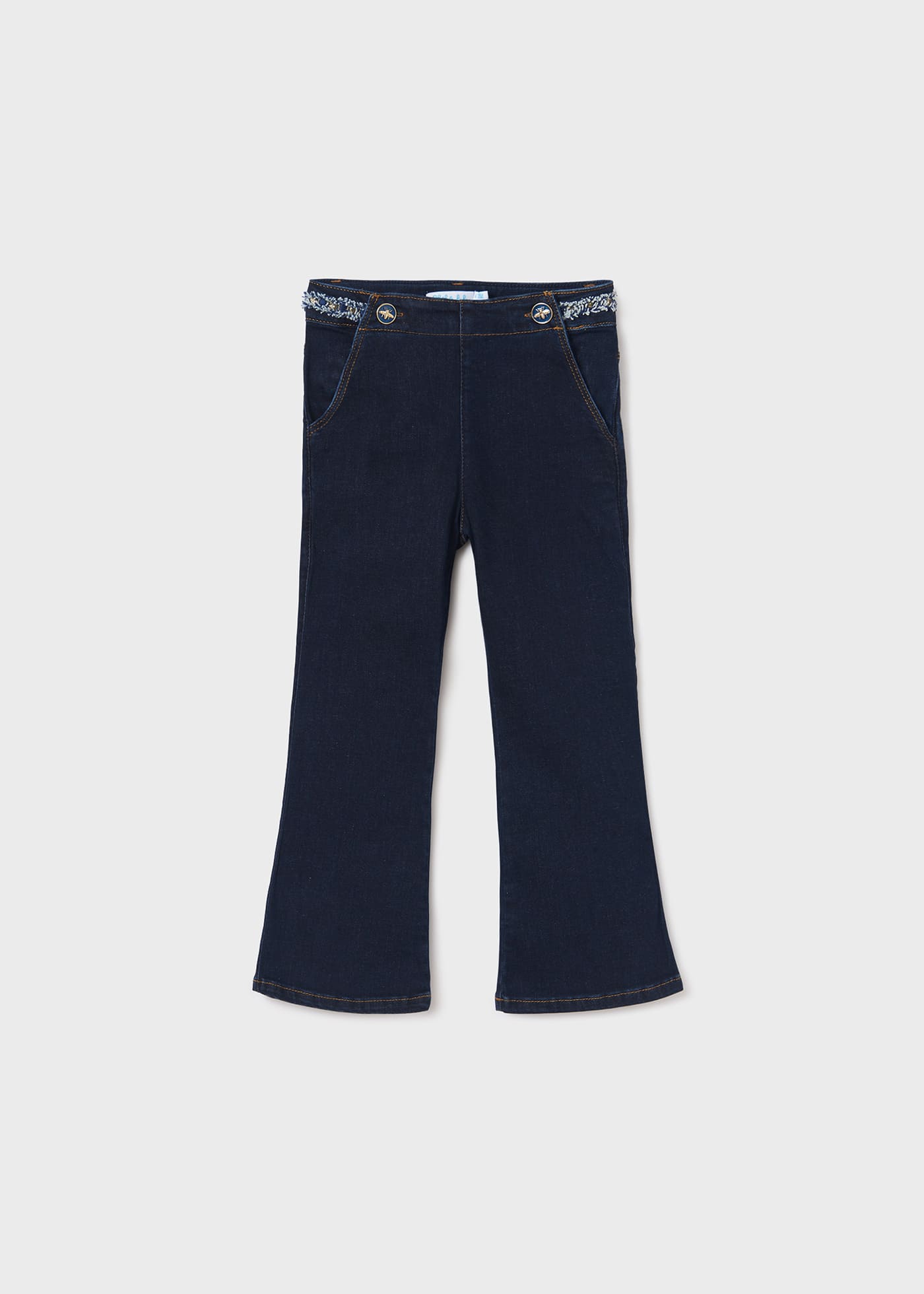 Pantalani denim flare fetita