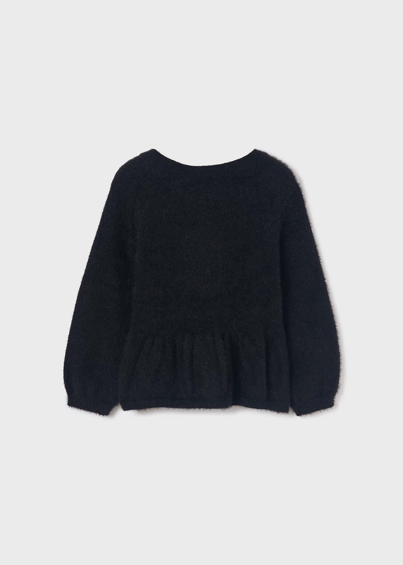 Girl Openwork Fur Jumper