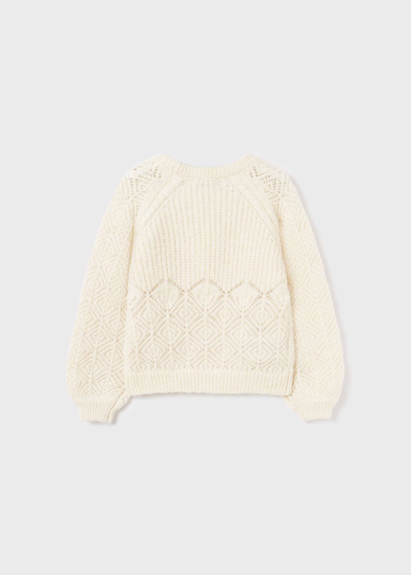 Girl Openwork Lurex Jumper