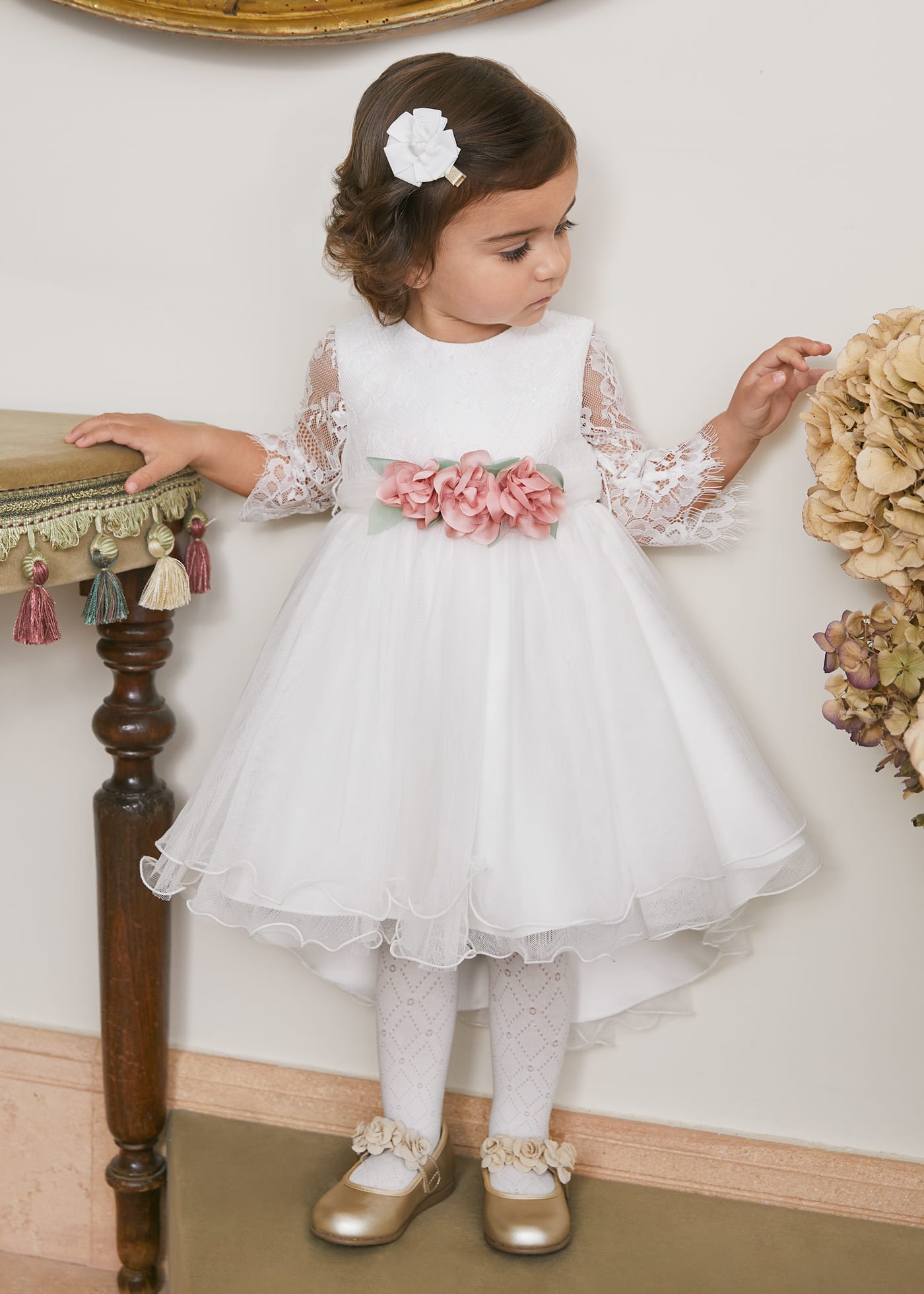 Abito pizzo neonata