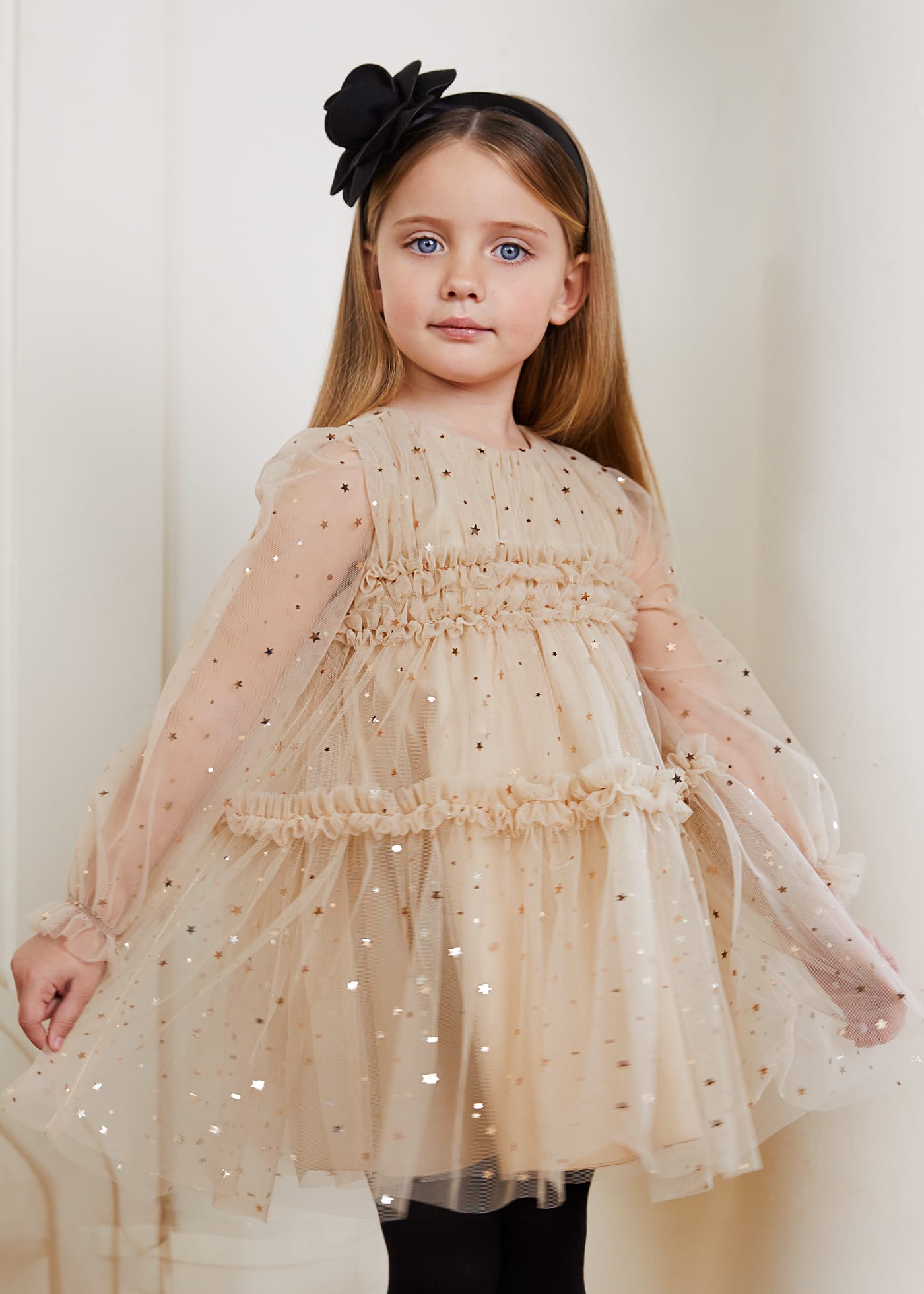 Robe en tulle avec étoiles fille