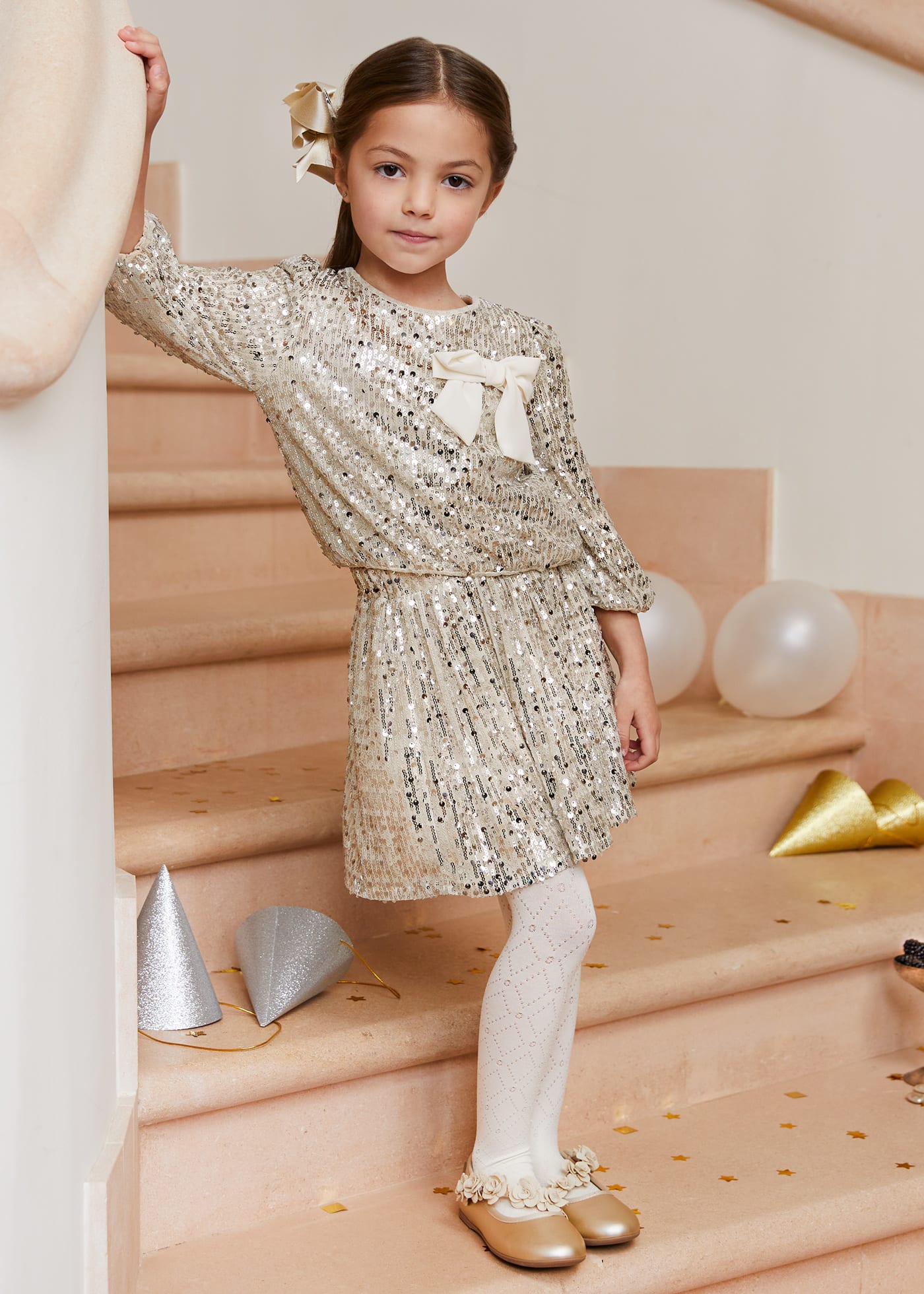 Girl Sequin Set with Shorts