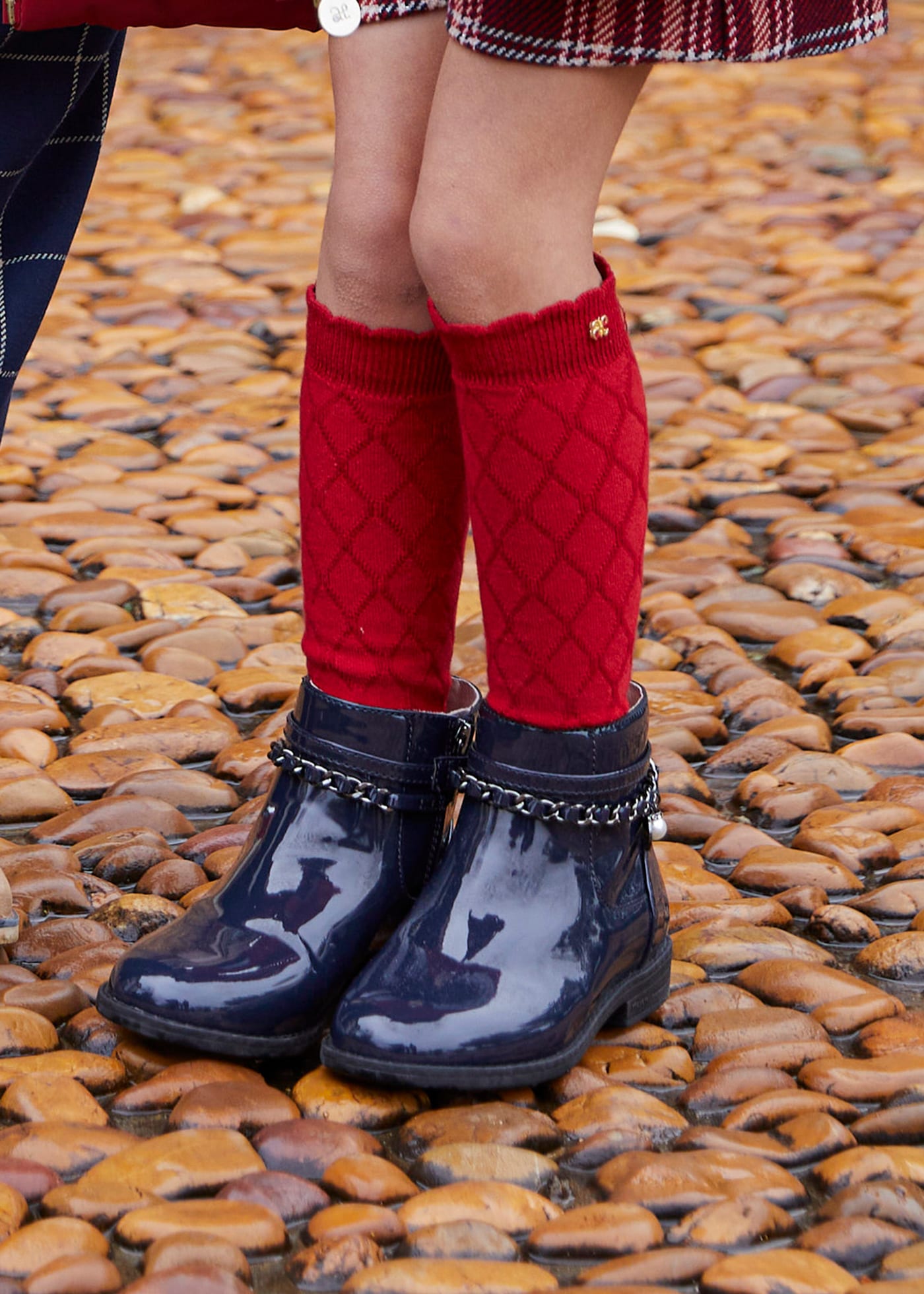 Girl Long Jacquard Socks