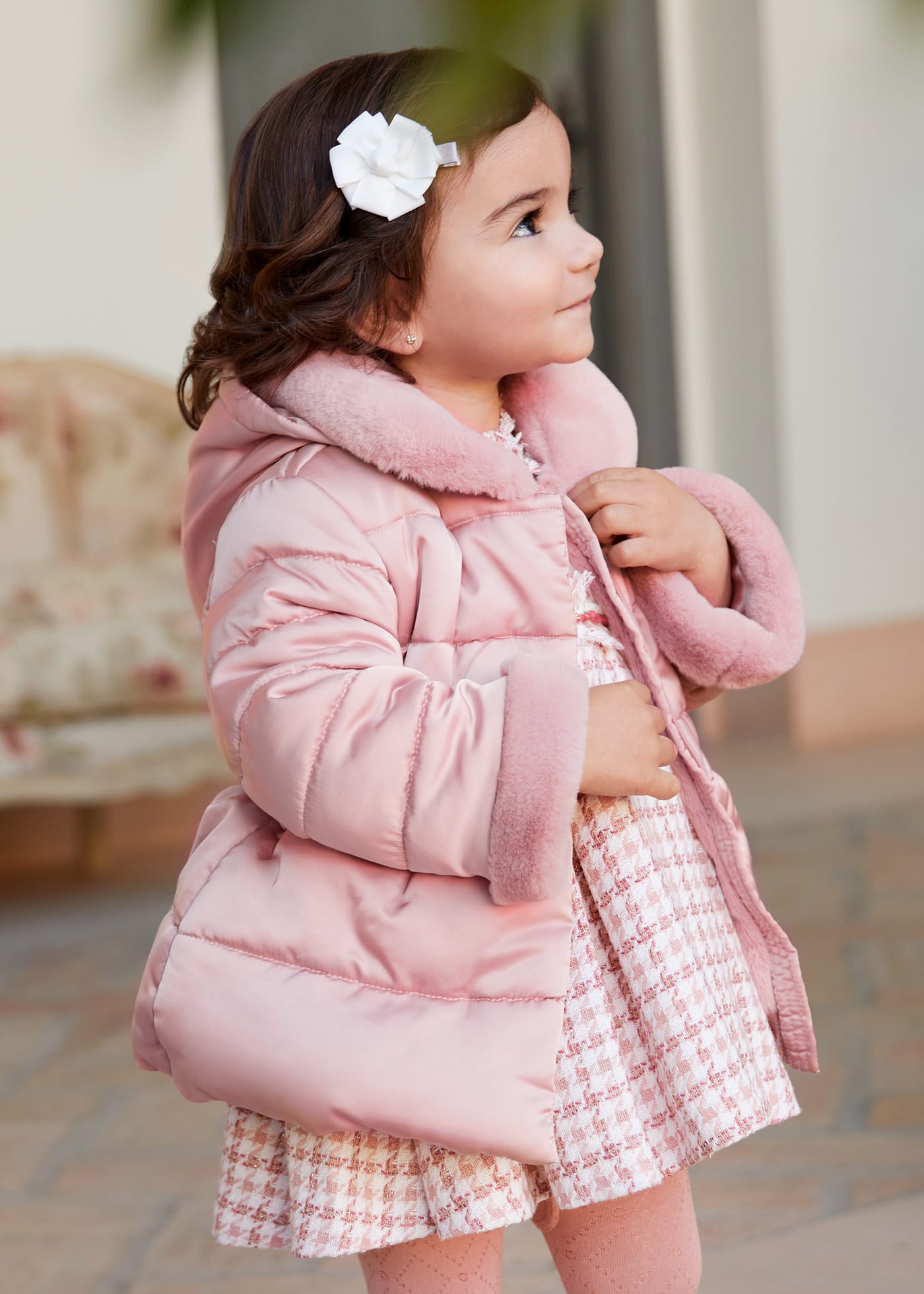 Baby girl all in one coat best sale