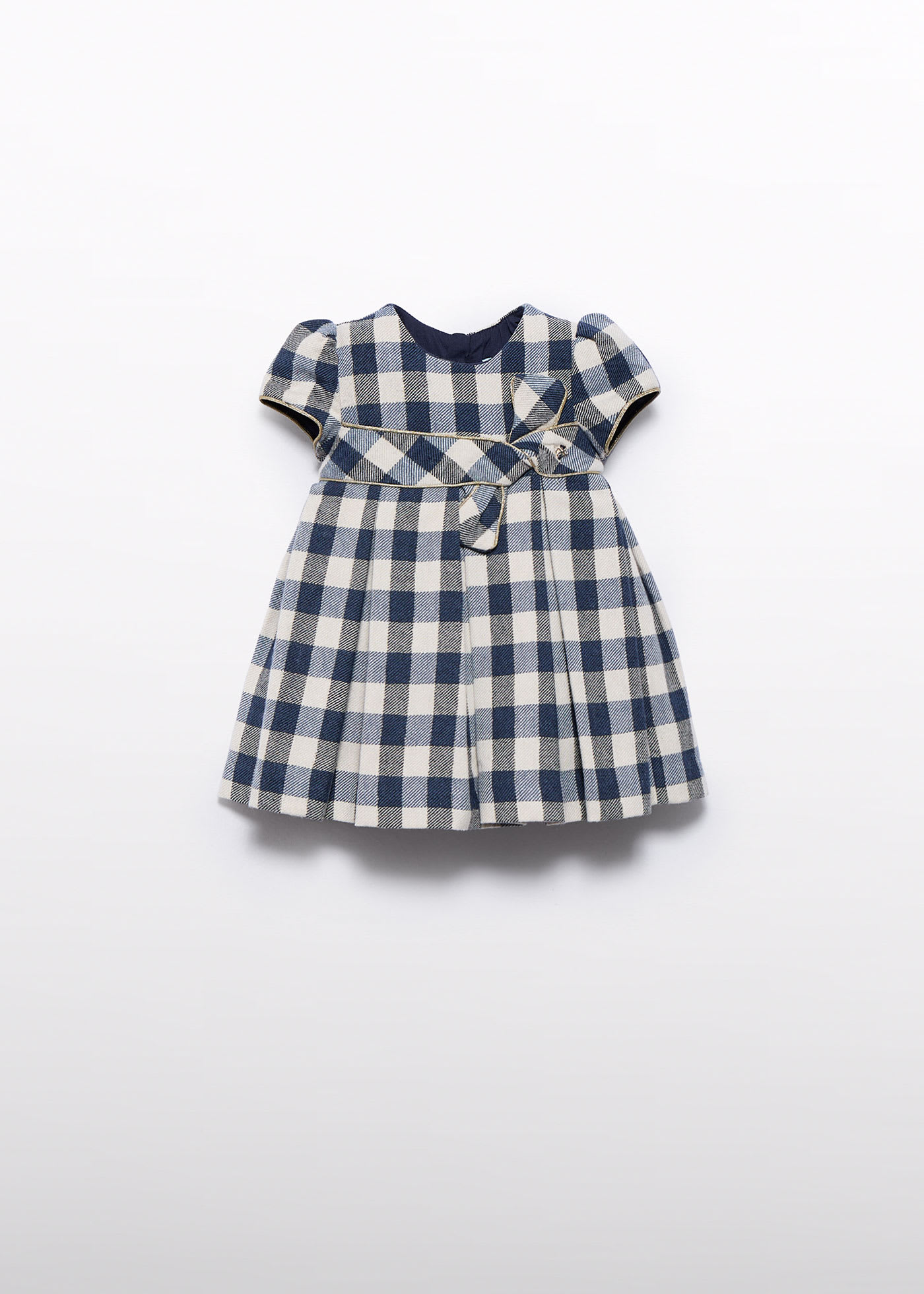 Baby lurex plaid dress