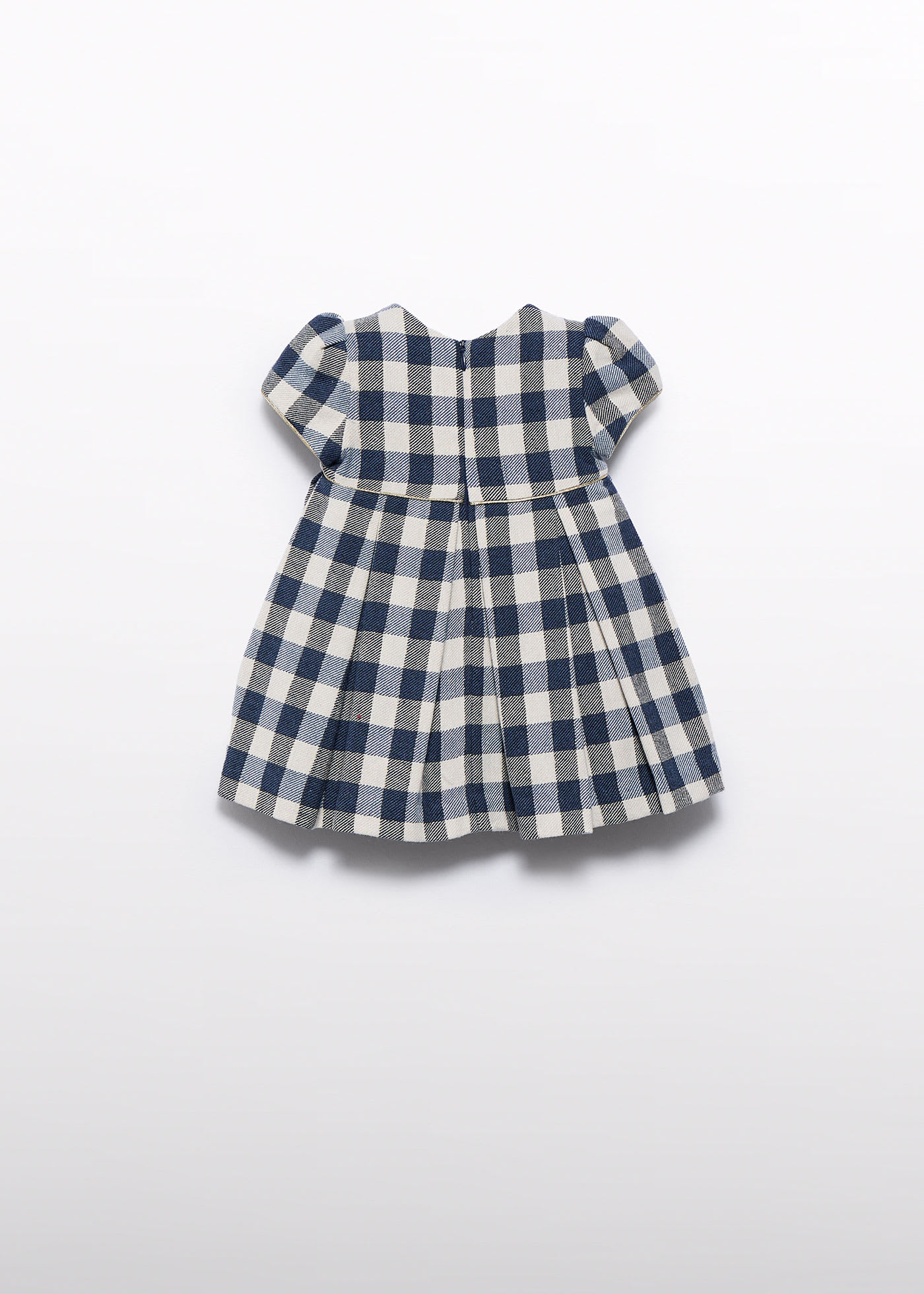 Baby lurex plaid dress