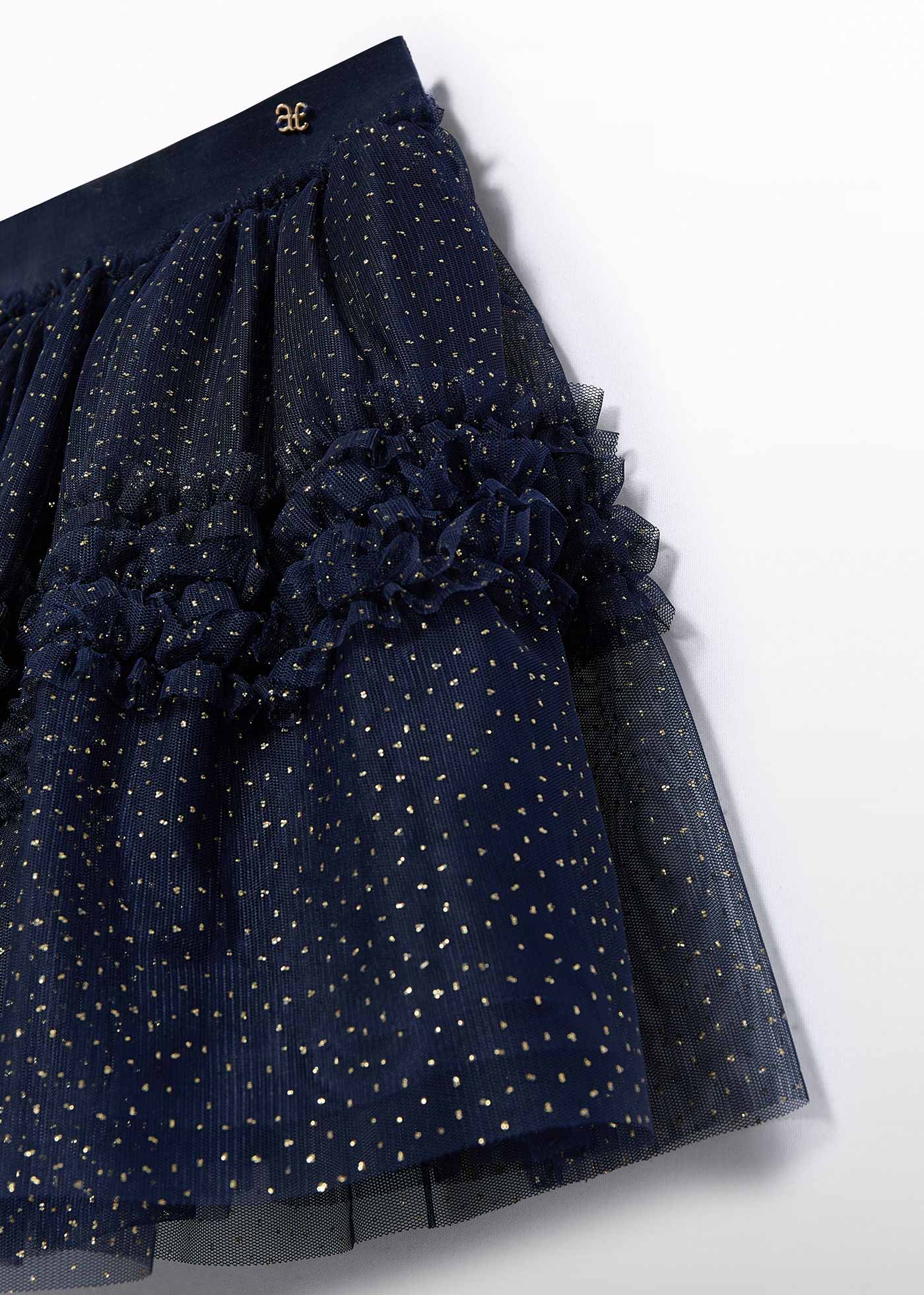 Fusta tul glitter fetita