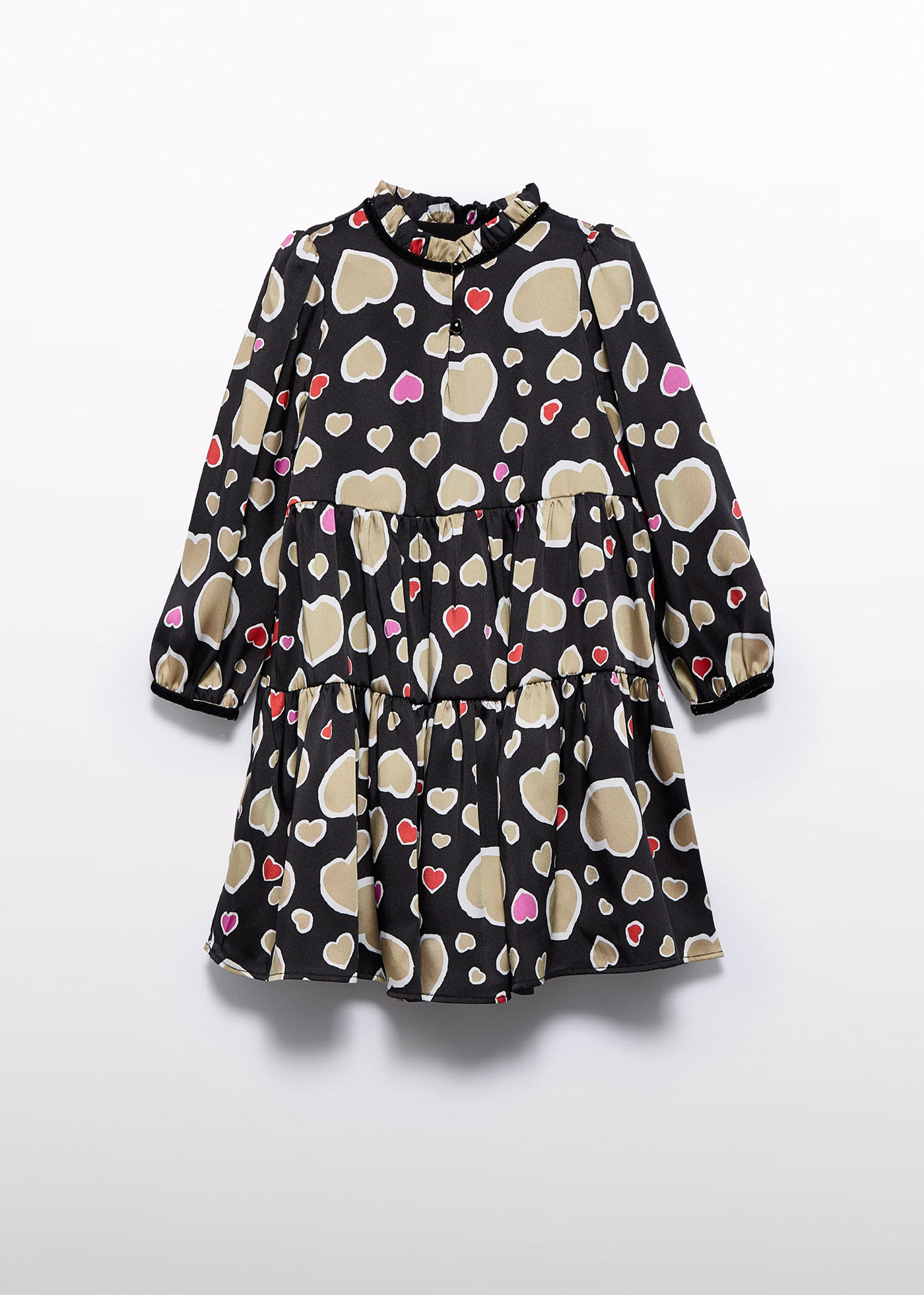 Girls printed hearts dress