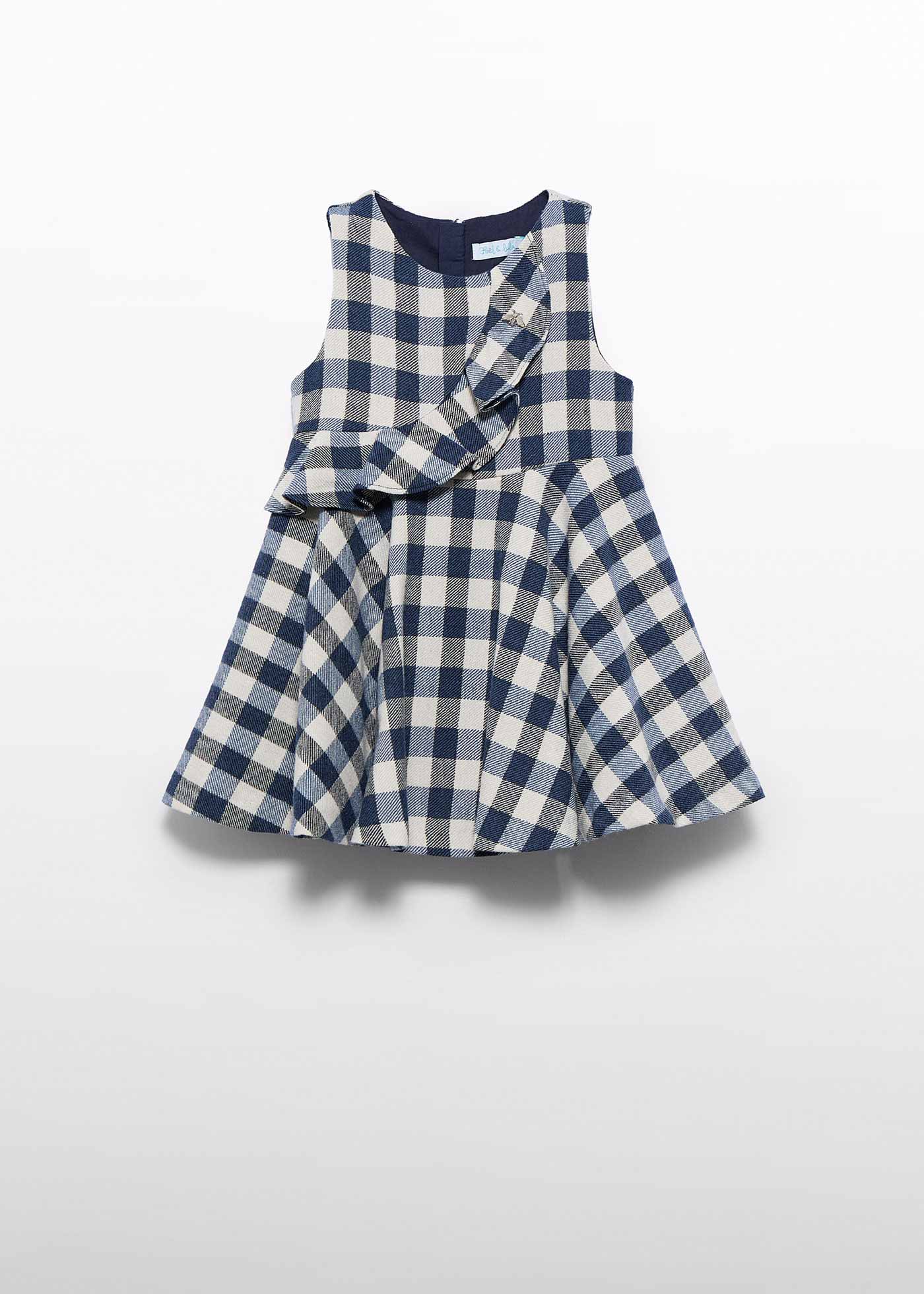 Girls plaid pinafore