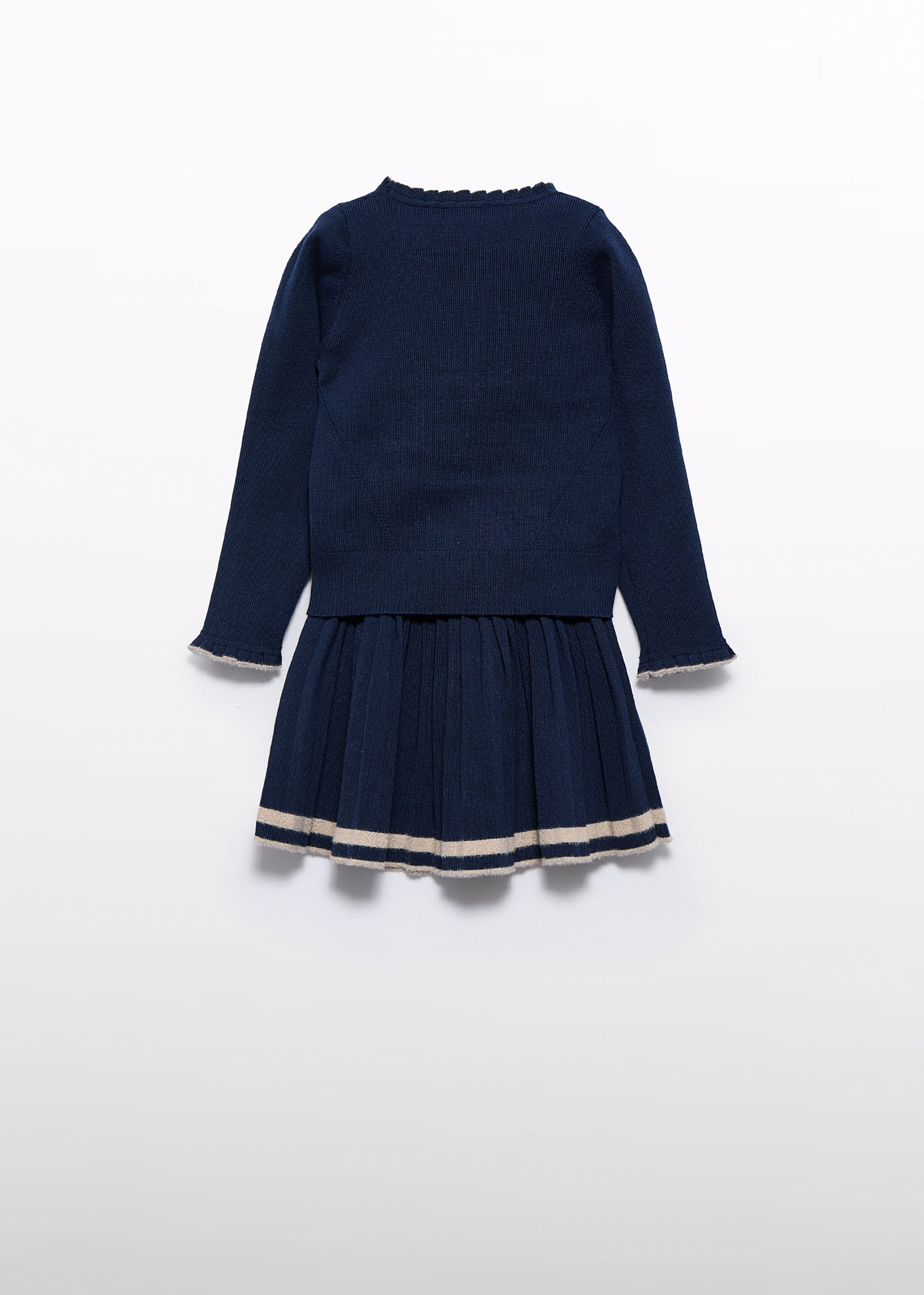 Conjunto tricot saia menina