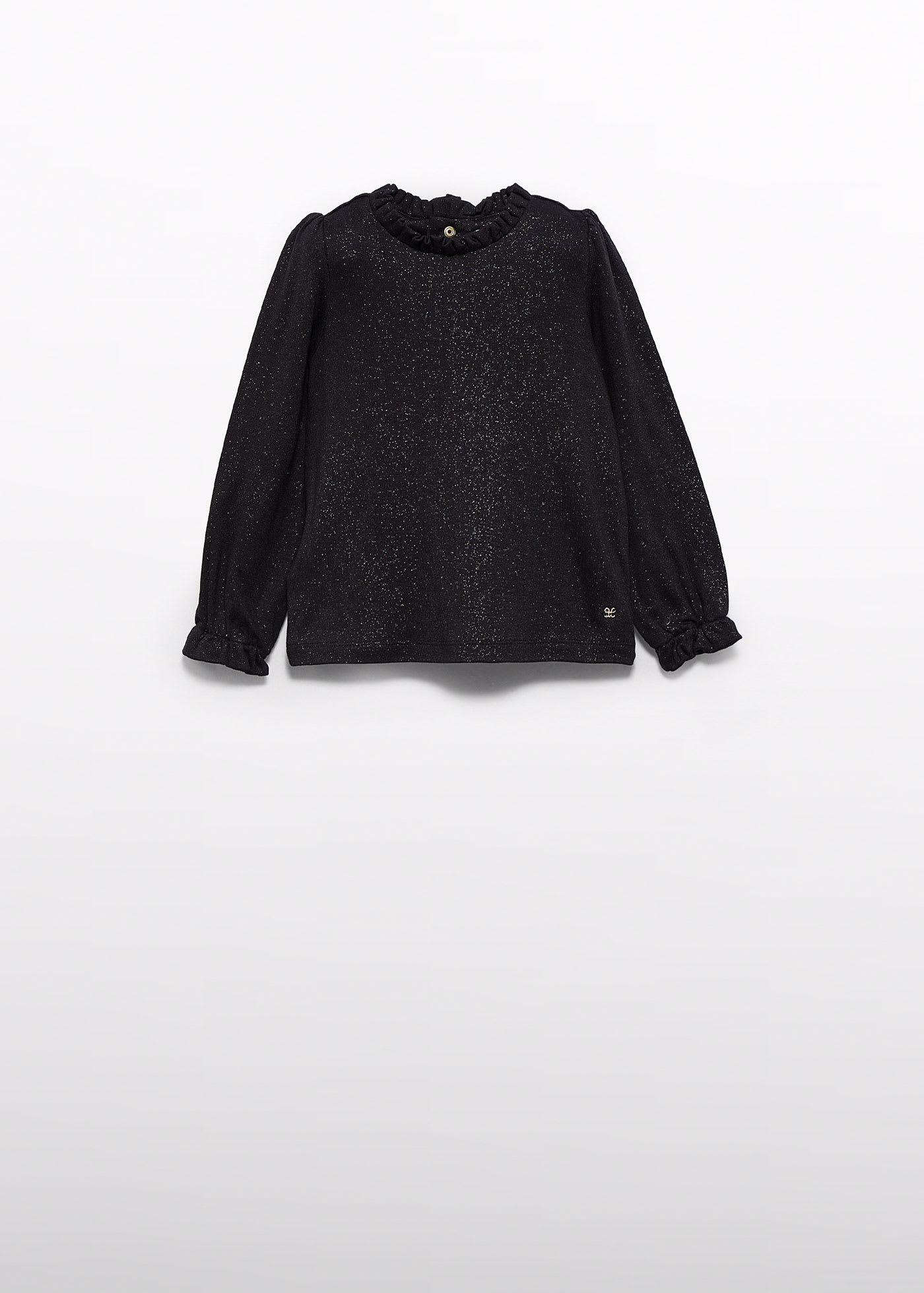 Girl Interlock Glitter Turtleneck