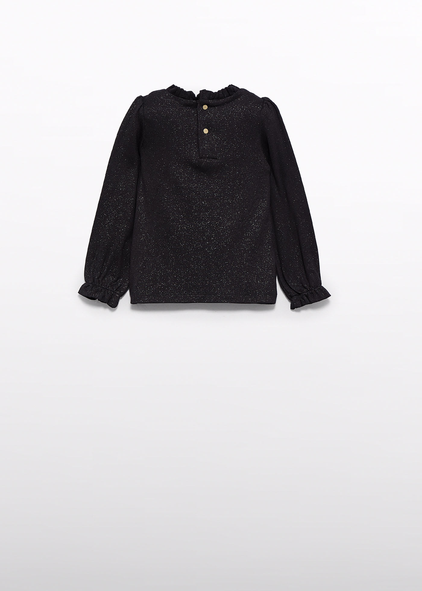 Girl Interlock Glitter Turtleneck