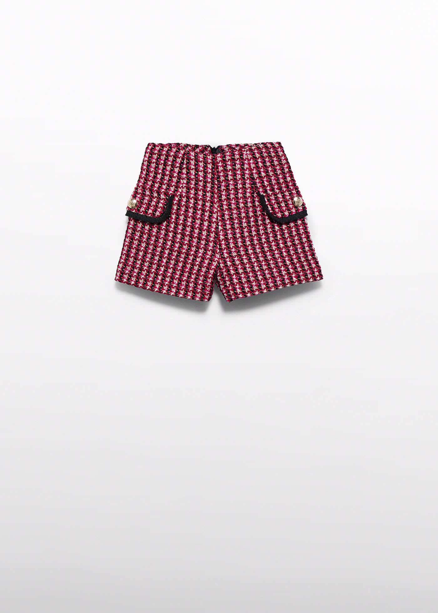 Girls plaid tweed shorts