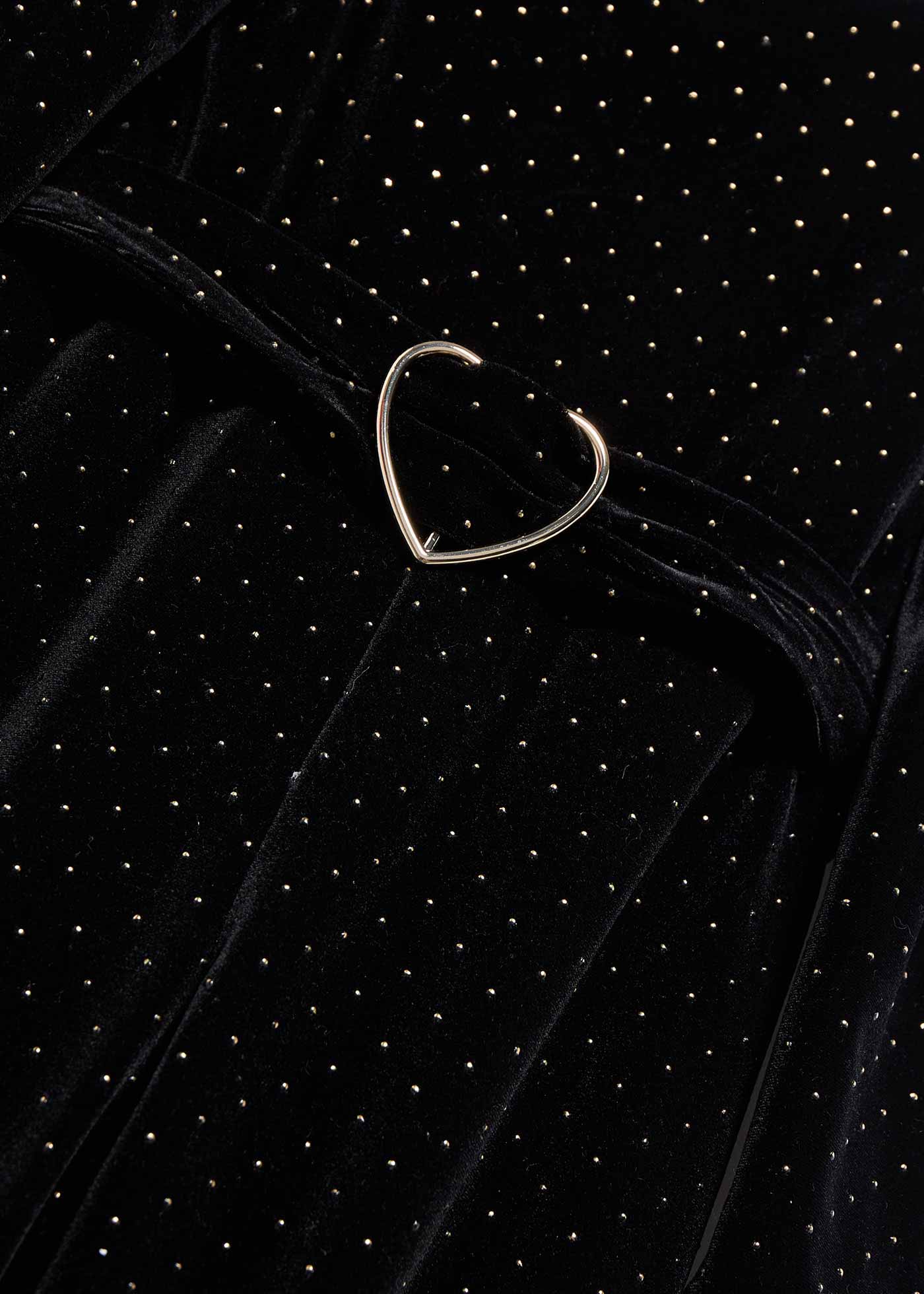 Salopeta catifea glitter fetita