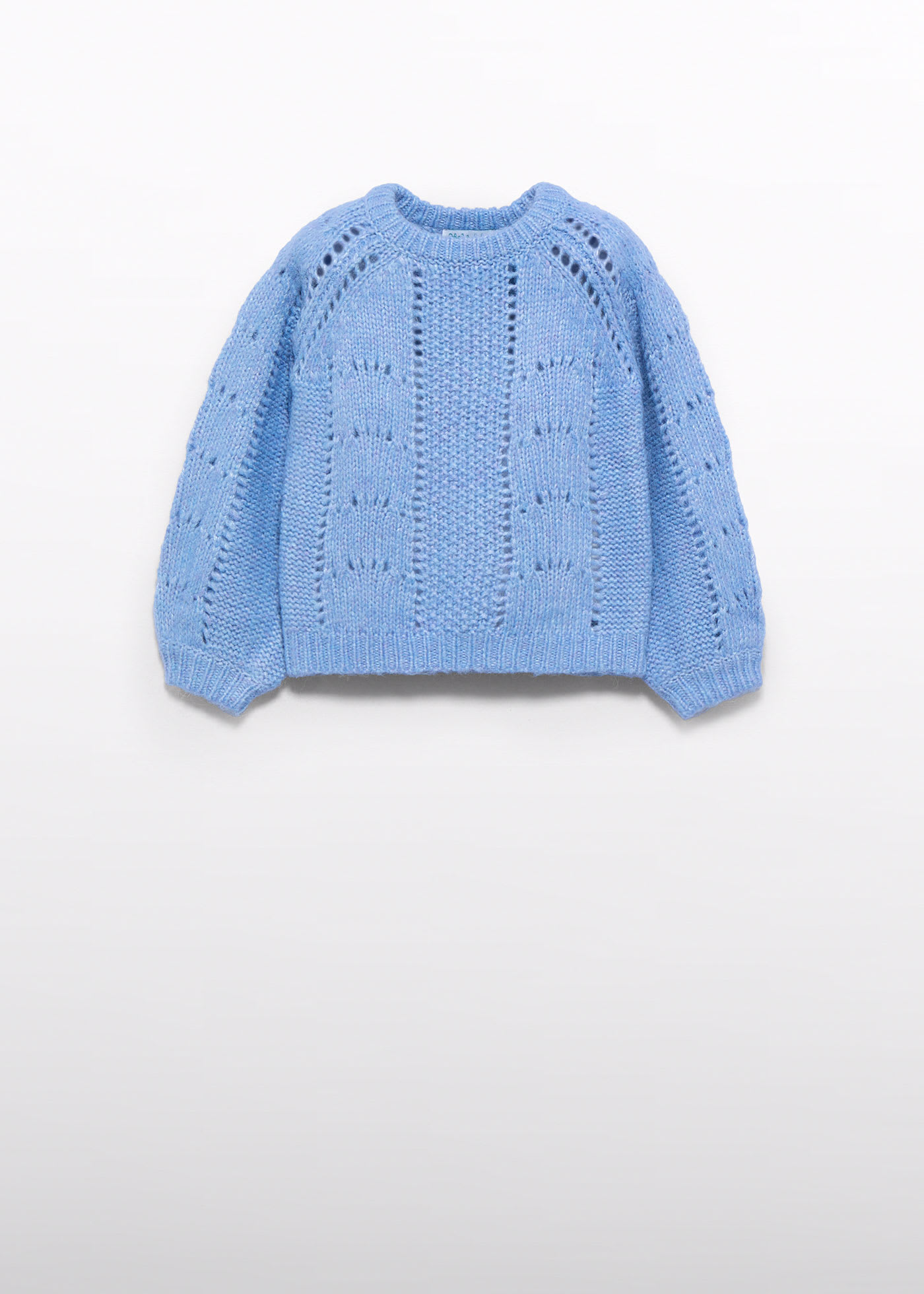 Sweter dziewczęcy z ażurem