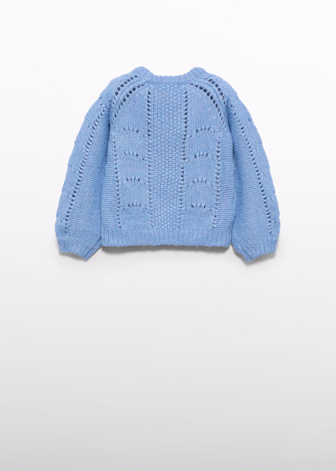 Sweter dziewczęcy z ażurem