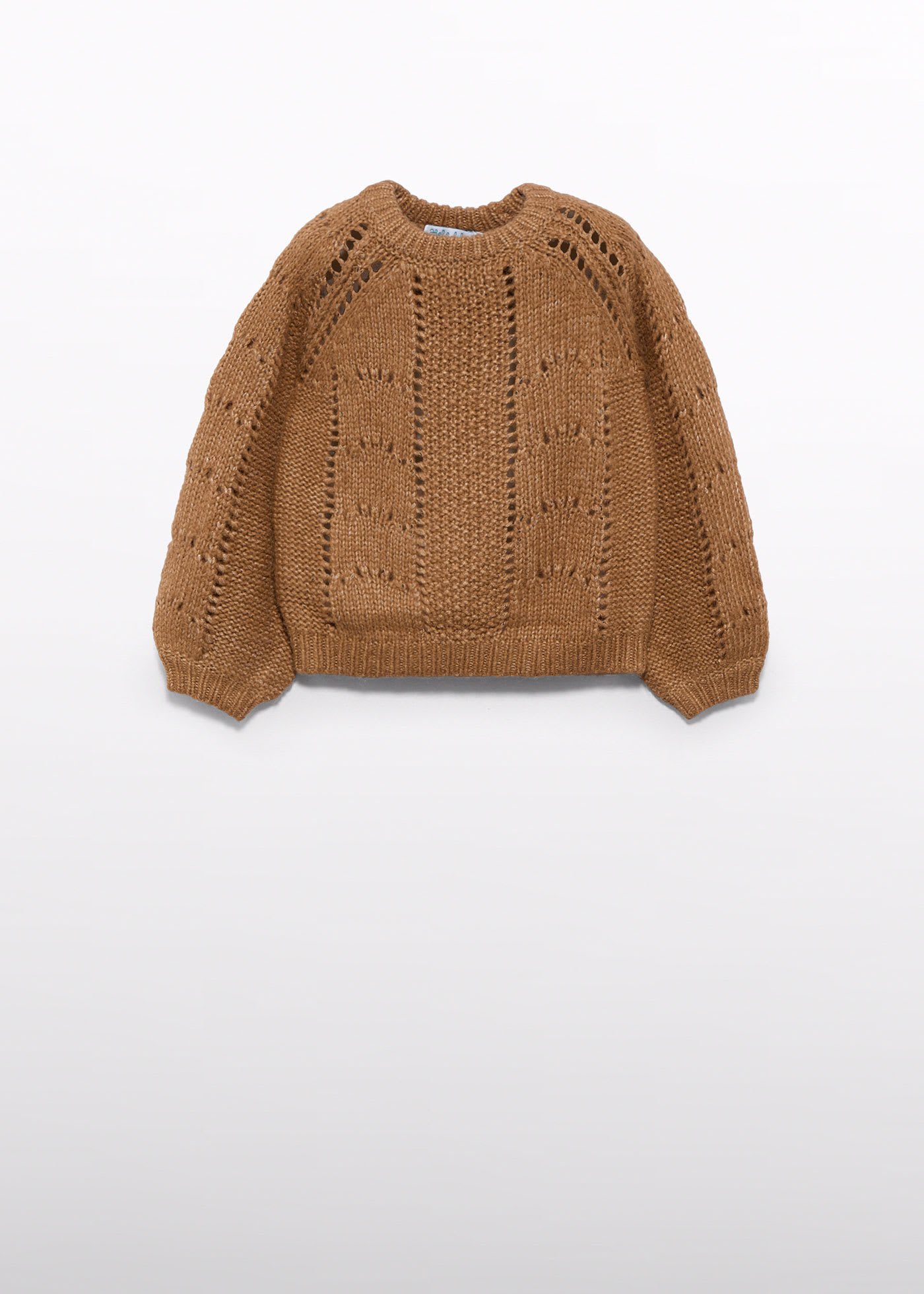 Sweter dziewczęcy z ażurem