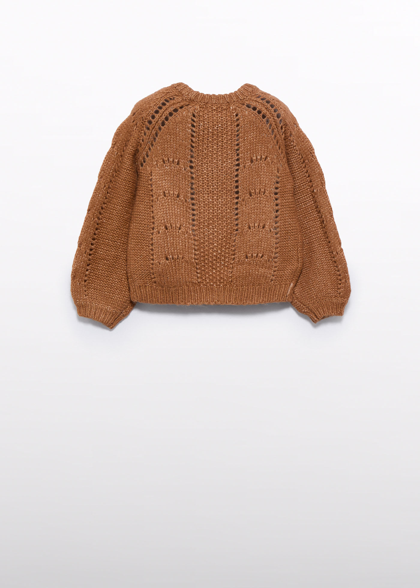 Sweter dziewczęcy z ażurem
