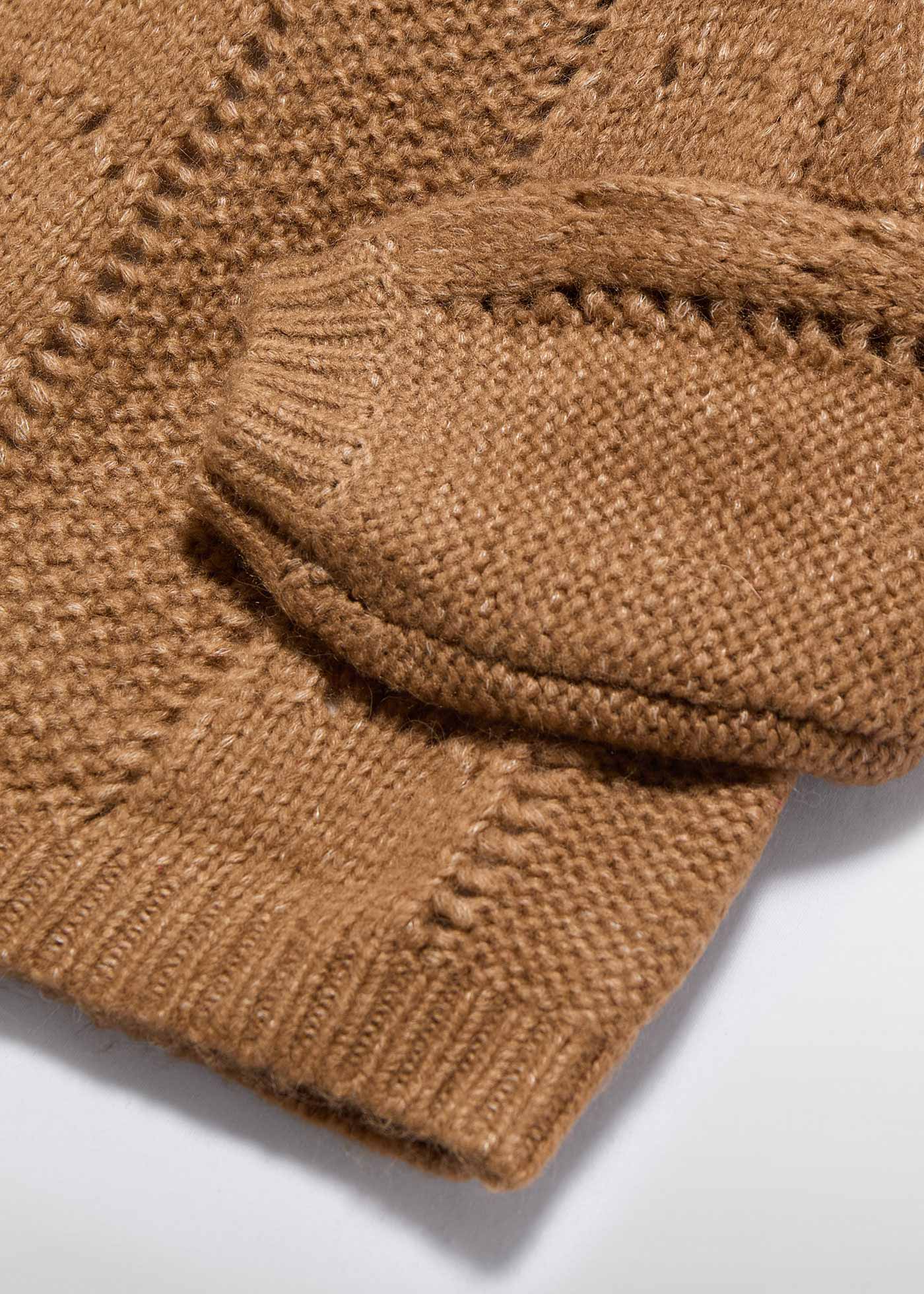 Sweter dziewczęcy z ażurem