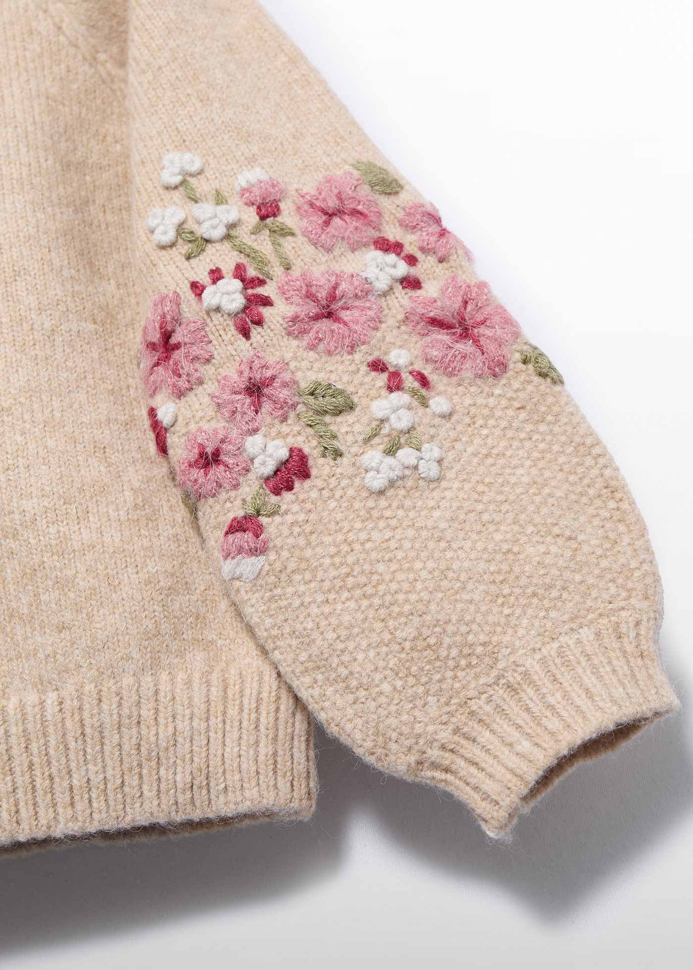 Girls sweater with embroidered headband