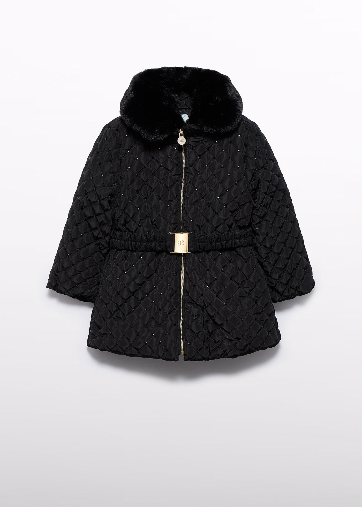 Girl Sequin Quilted Coat