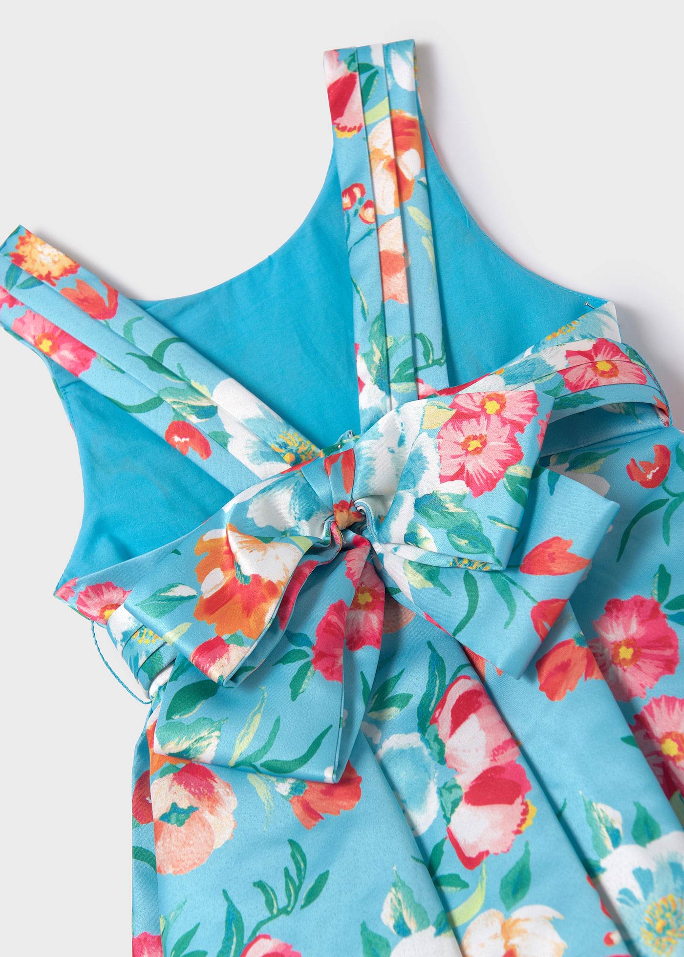 Girl Satin Print Dress