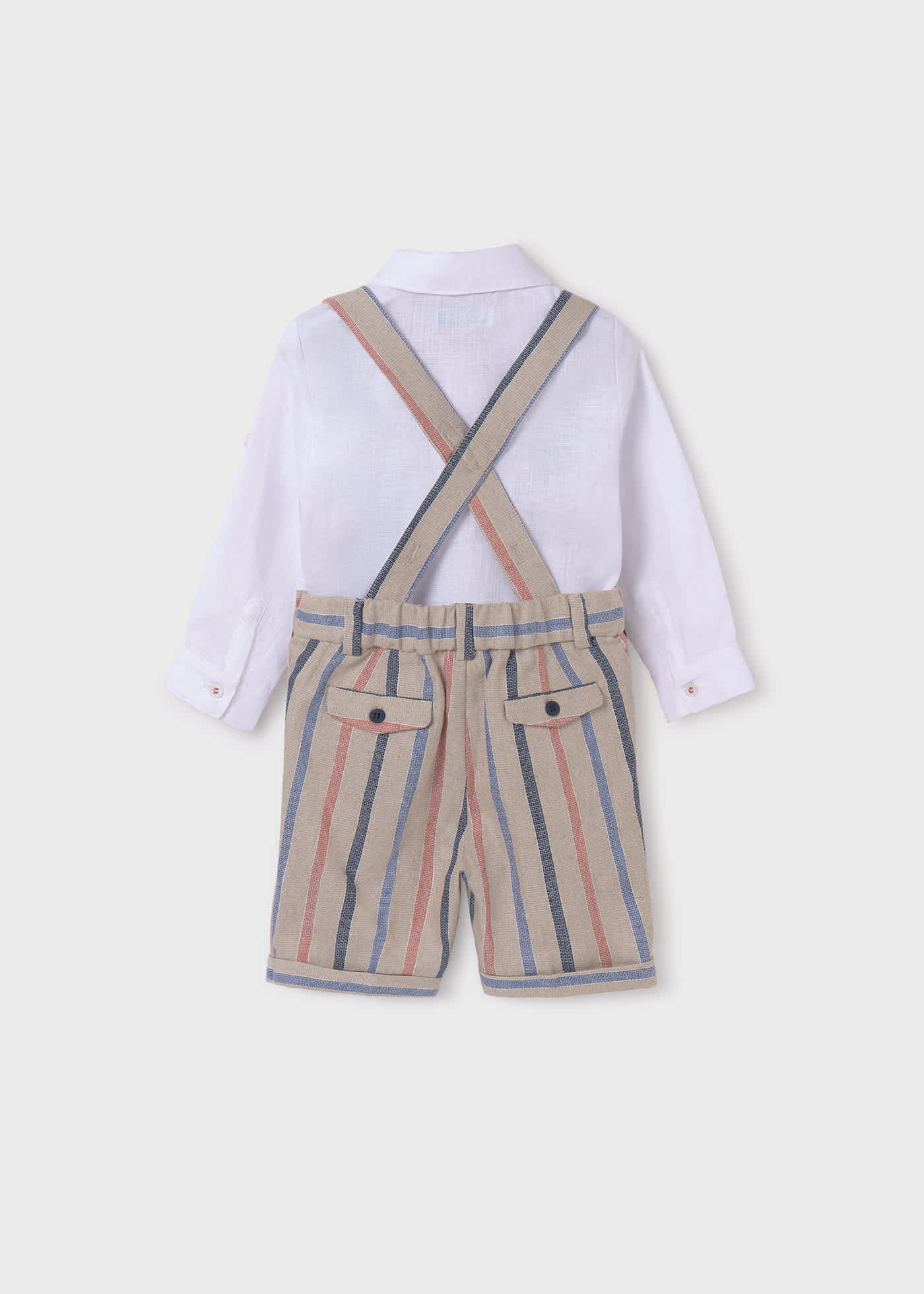 Conjunto bermuda rayas bebé