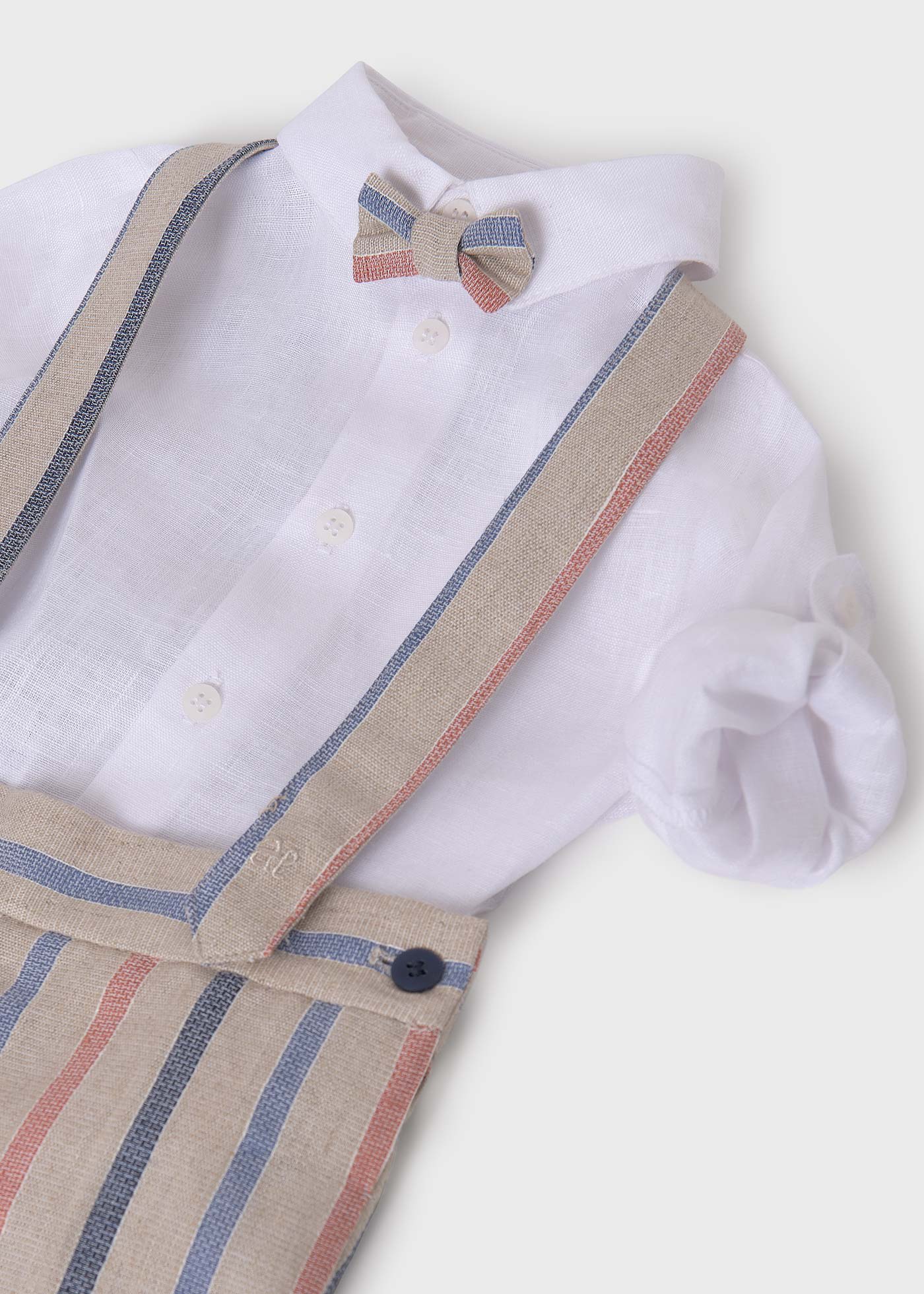 Baby Shirt and Striped Shorts Set