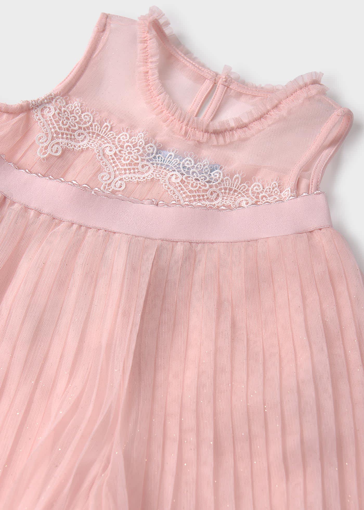 Completo pantalone tulle plissettato bambina