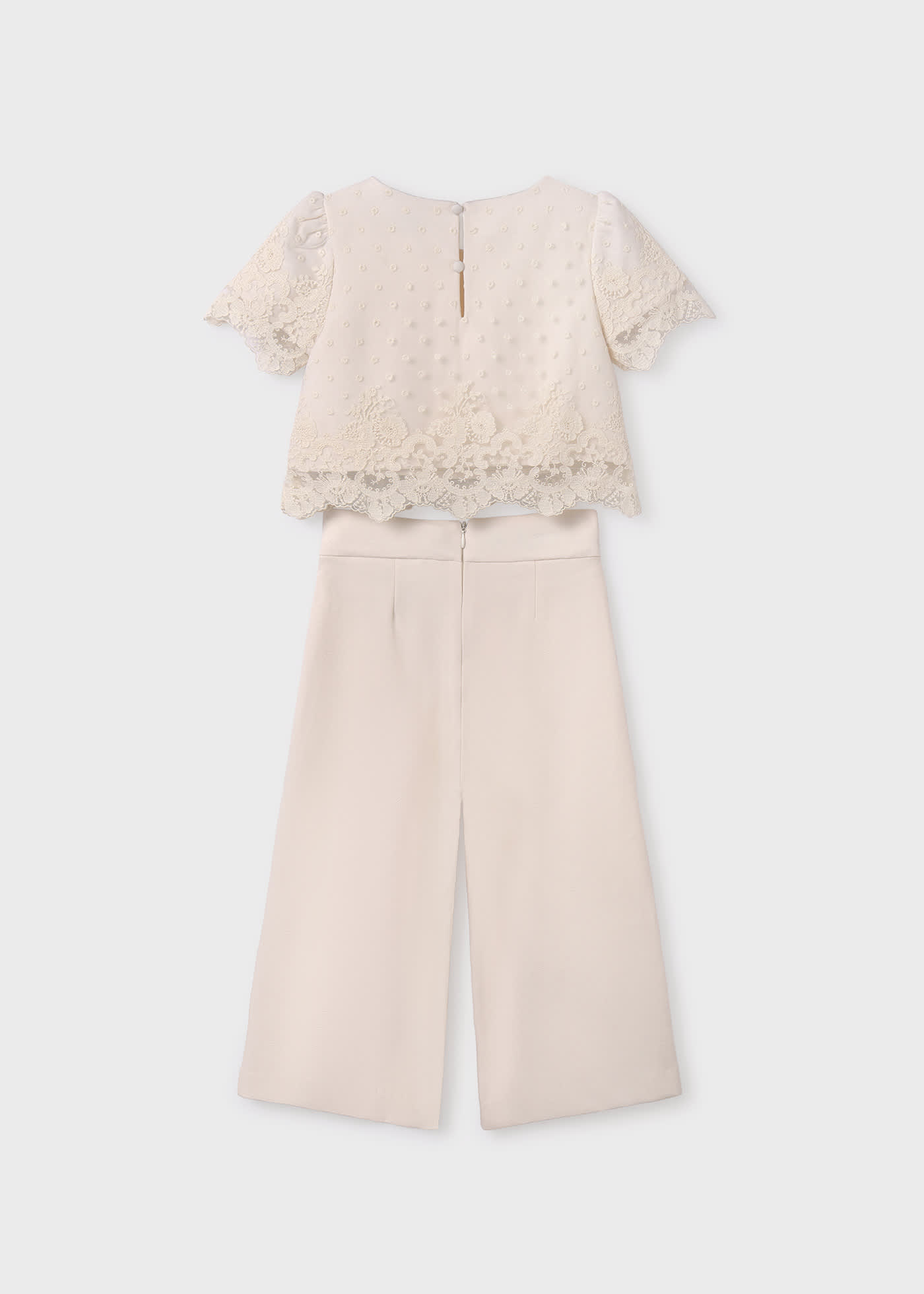 Completo pantalone lungo crêpe bambina
