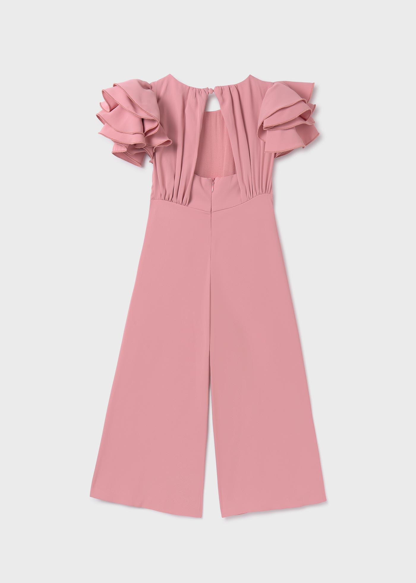 Girl Crepe Flowy Jumpsuit