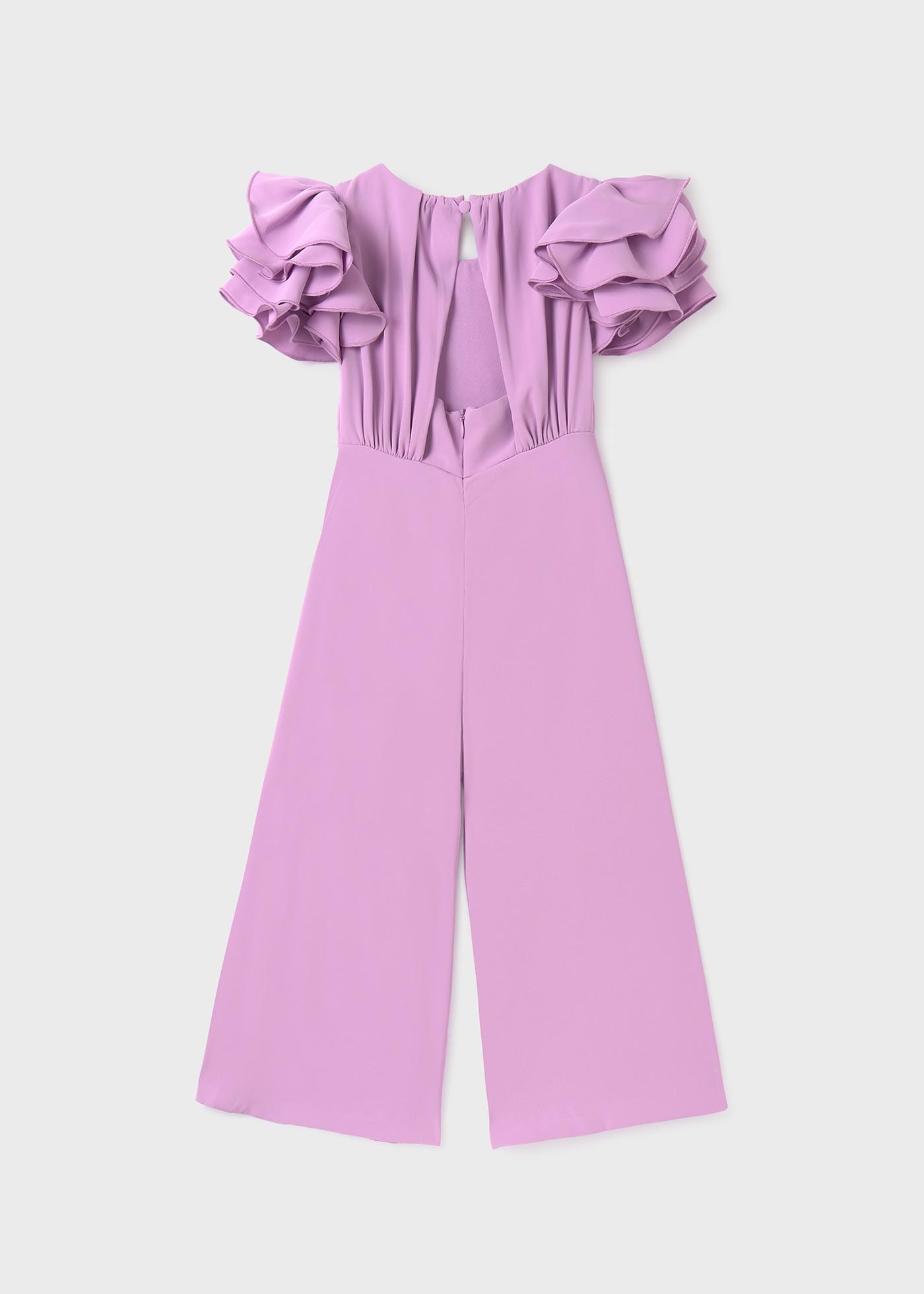 Girl Crepe Flowy Jumpsuit