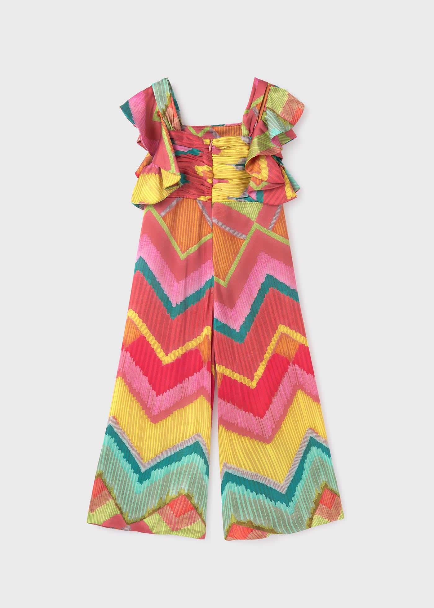 Girl Satin Print Jumpsuit Better Cotton