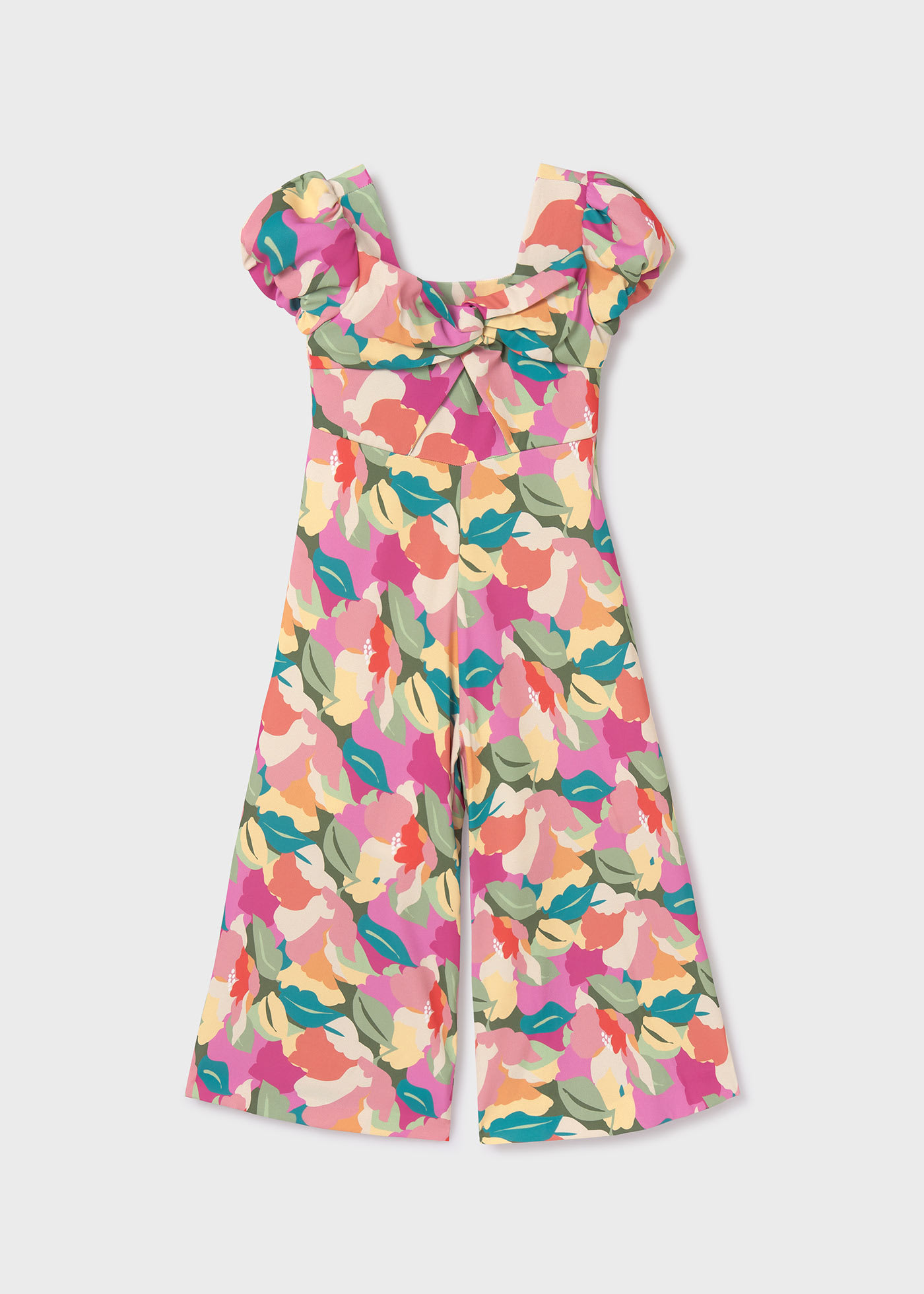 Girl printed crepe jumpsuit