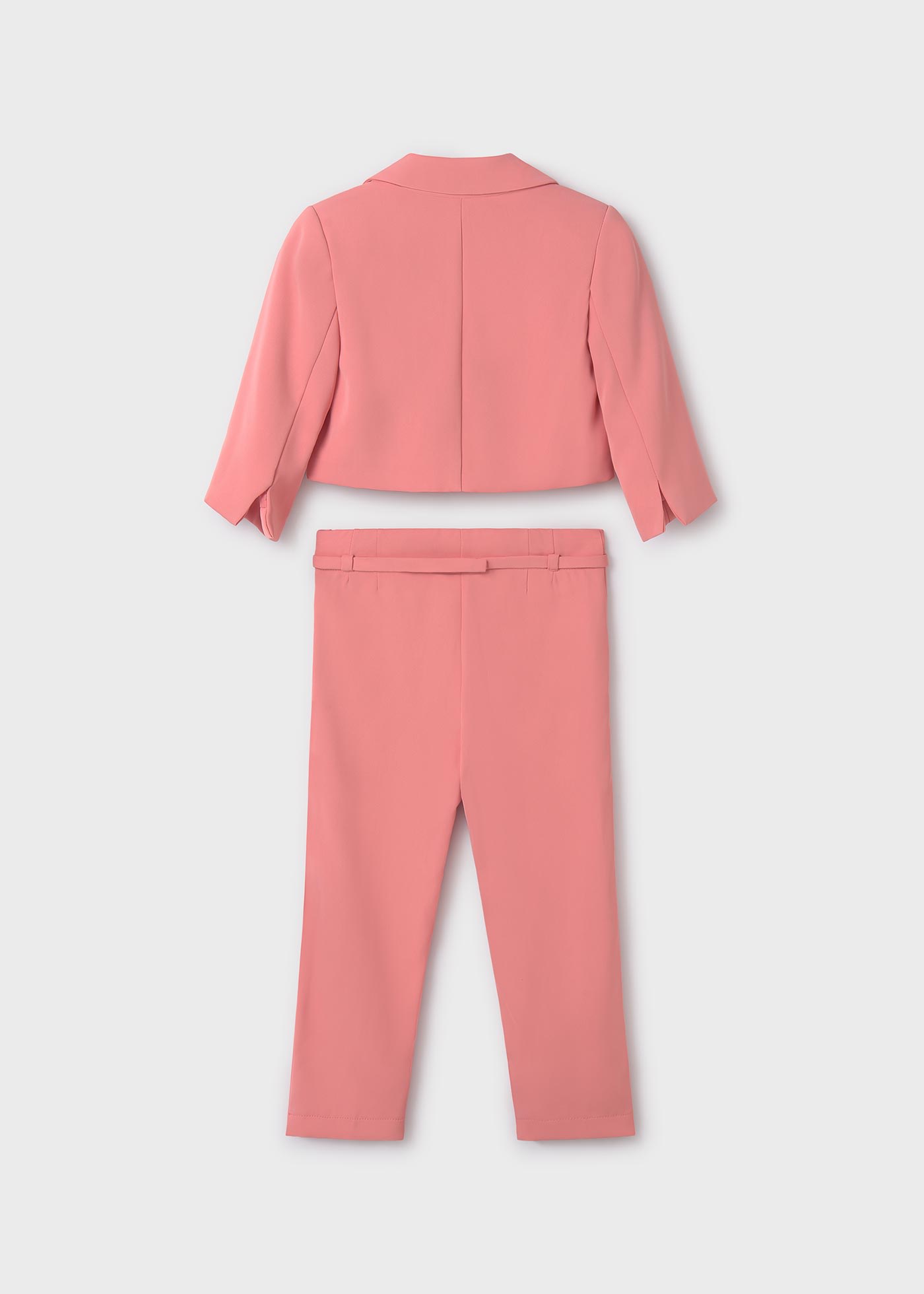 Completo giacca pantalone lungo crêpe bambina