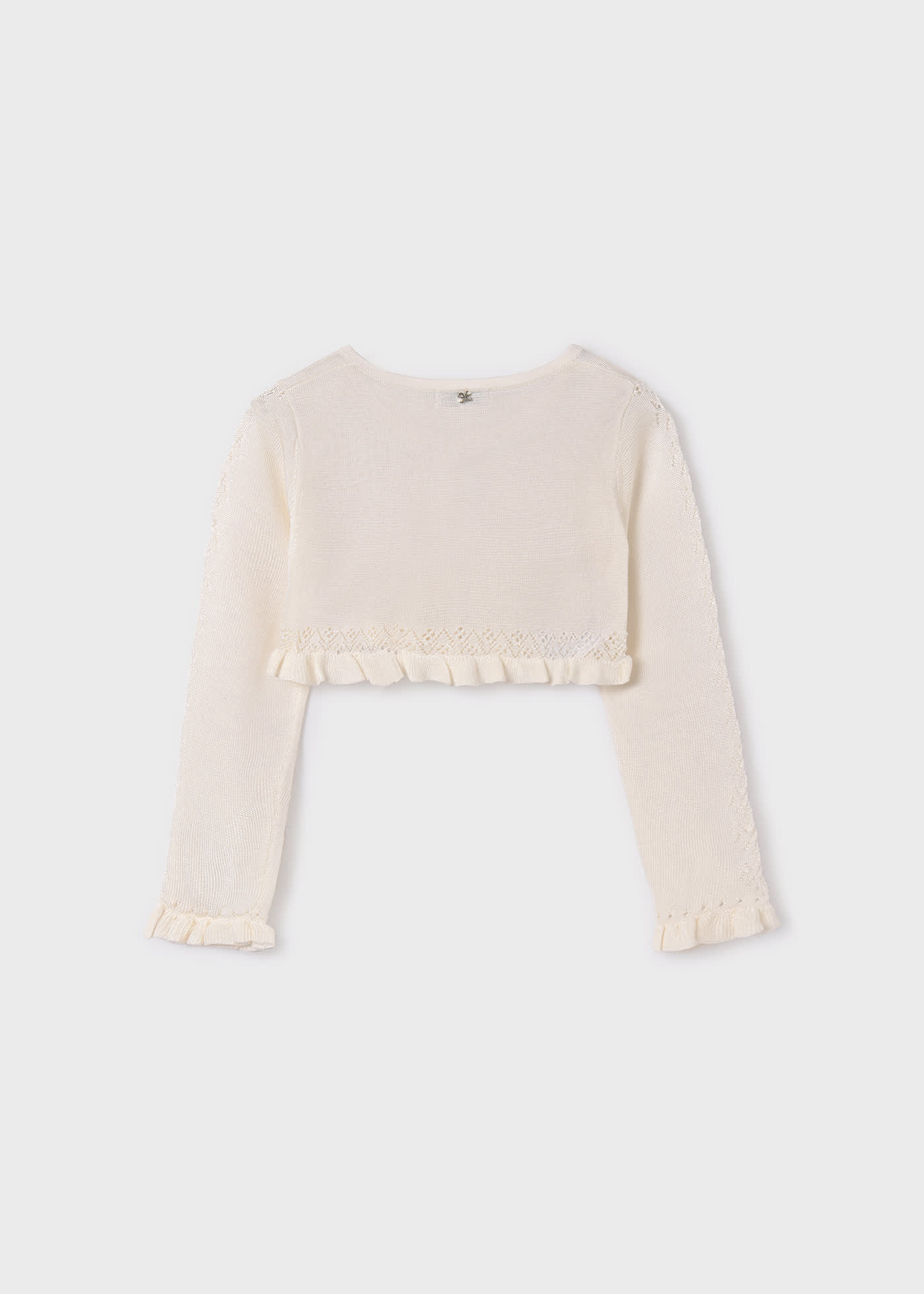Rebeca tricot tipo bolero niña