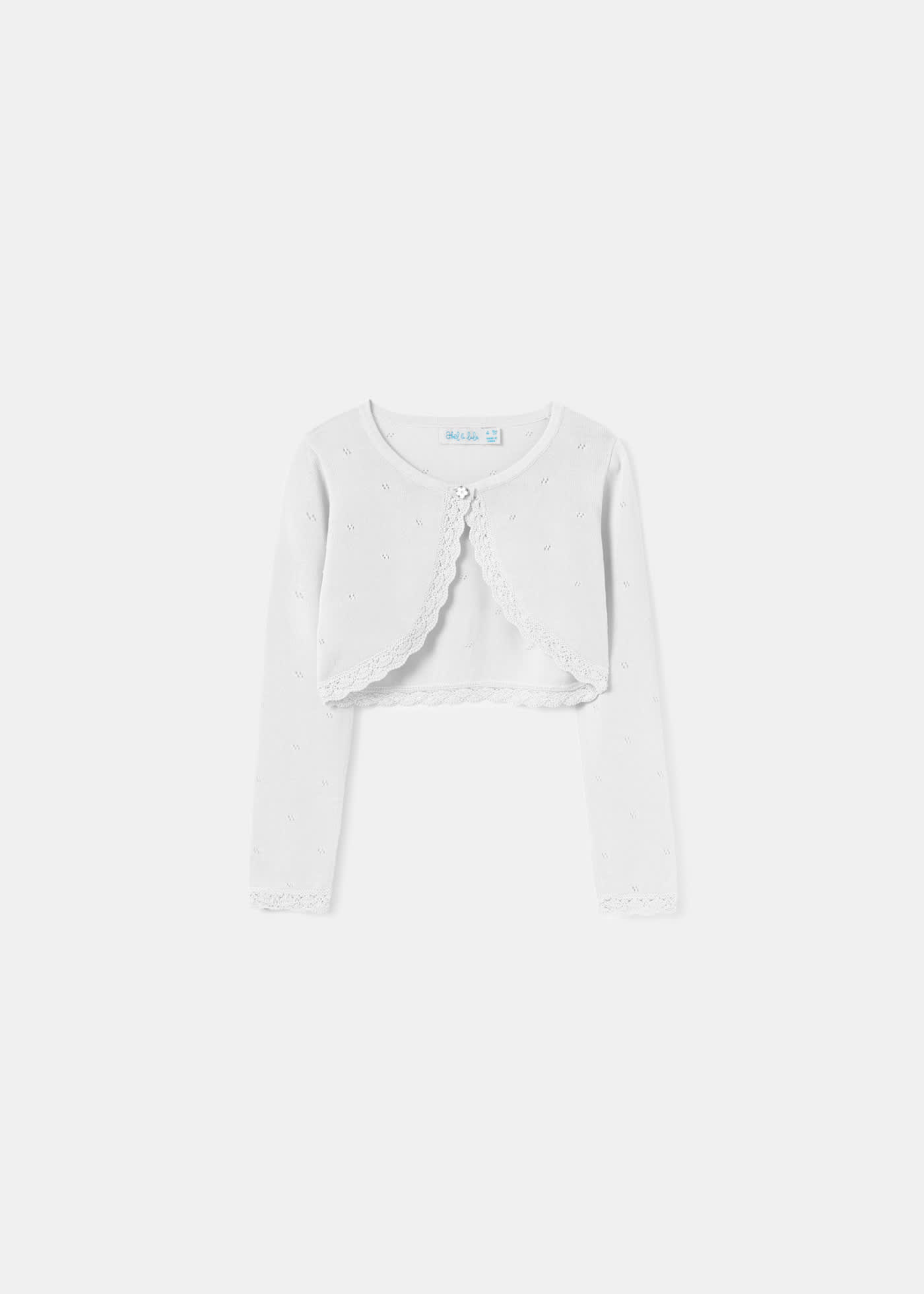 Cardigan tricot bolerino bambina