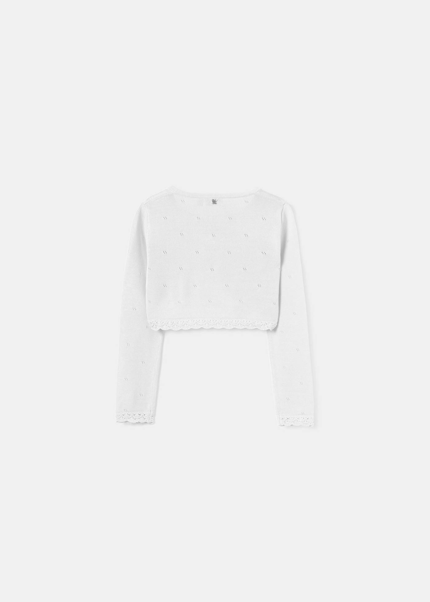 Cardigan tricot bolerino bambina