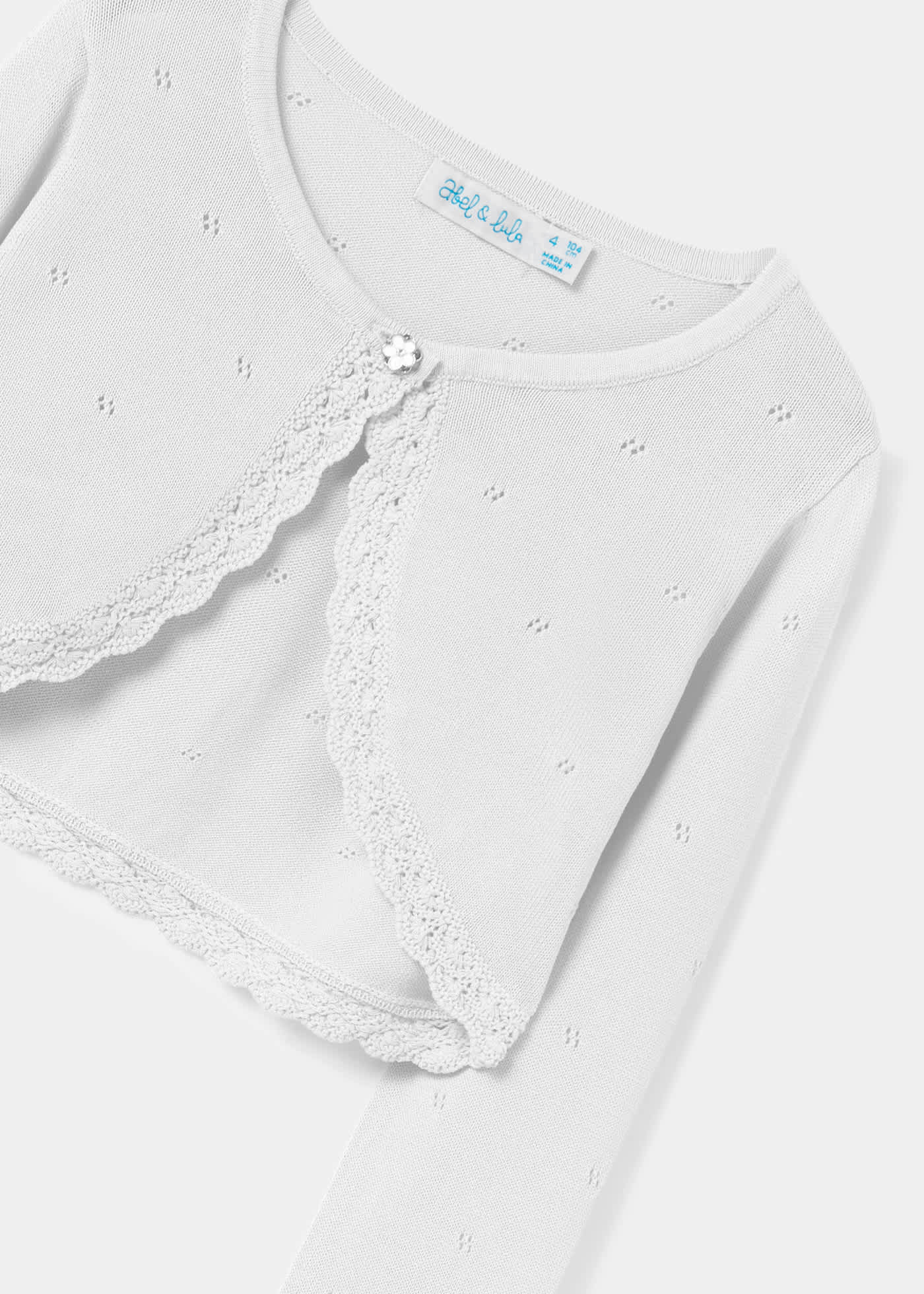 Cardigan tricot bolerino bambina