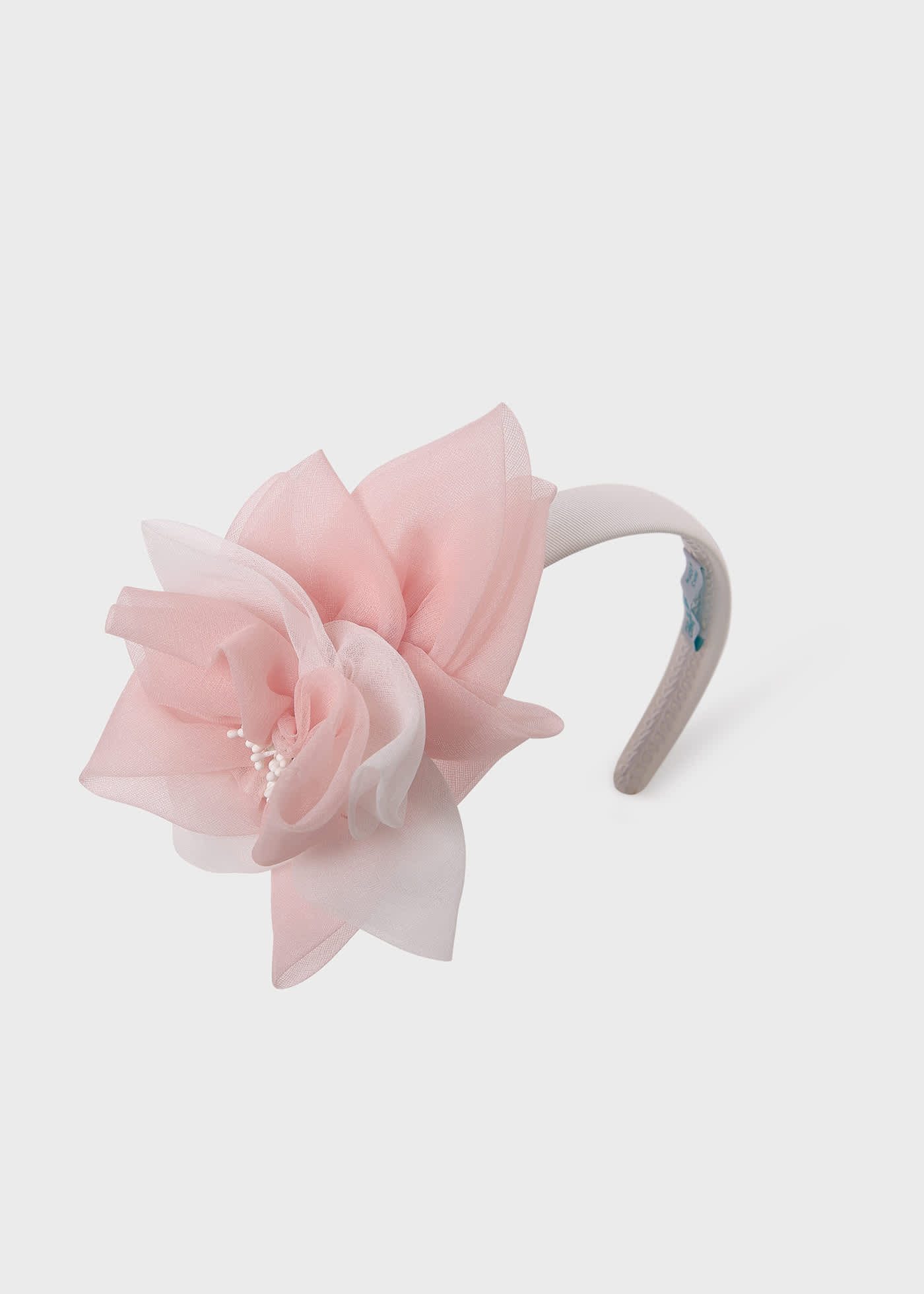 Diadema flor organza niña