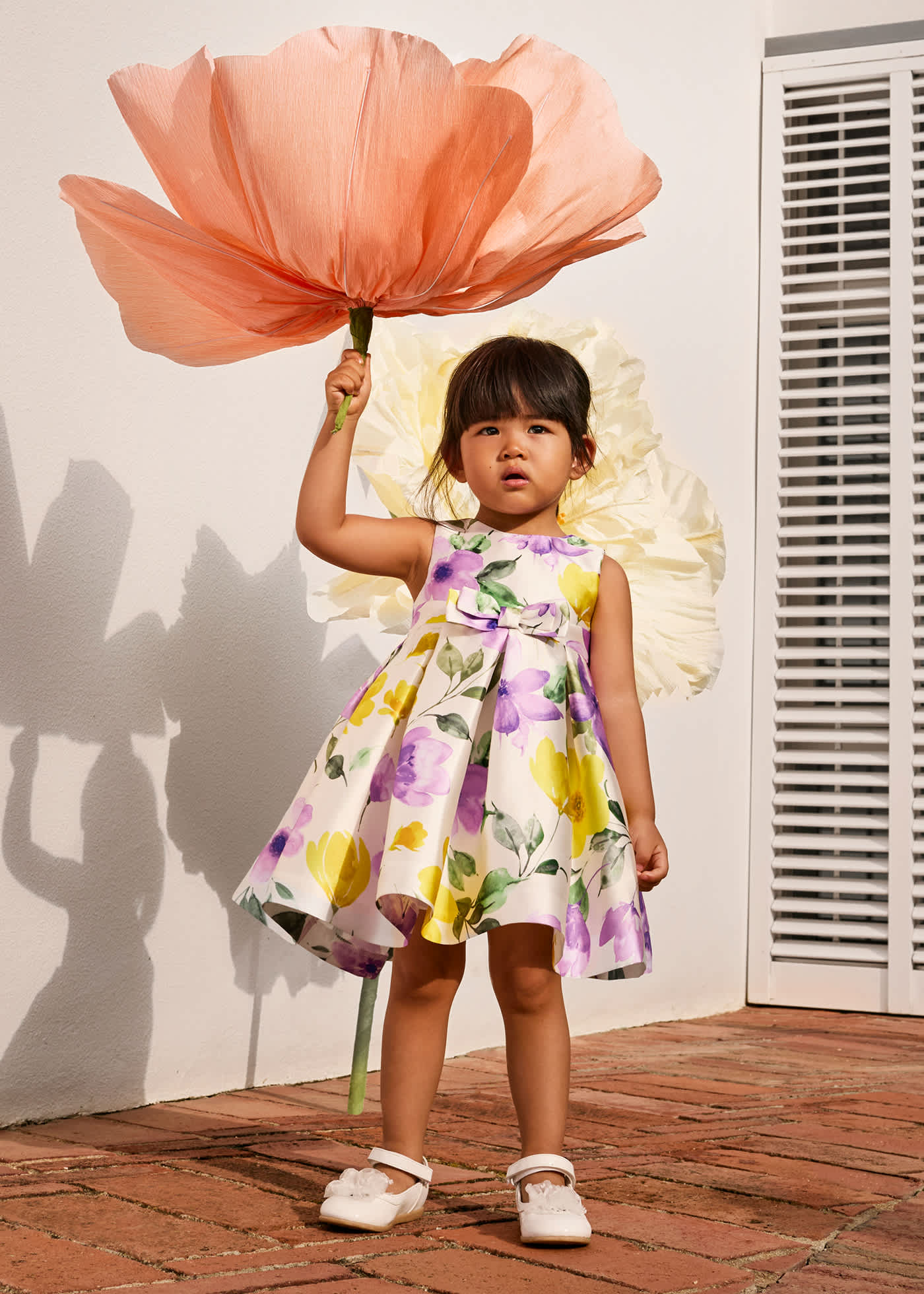 Baby printed mikado dress