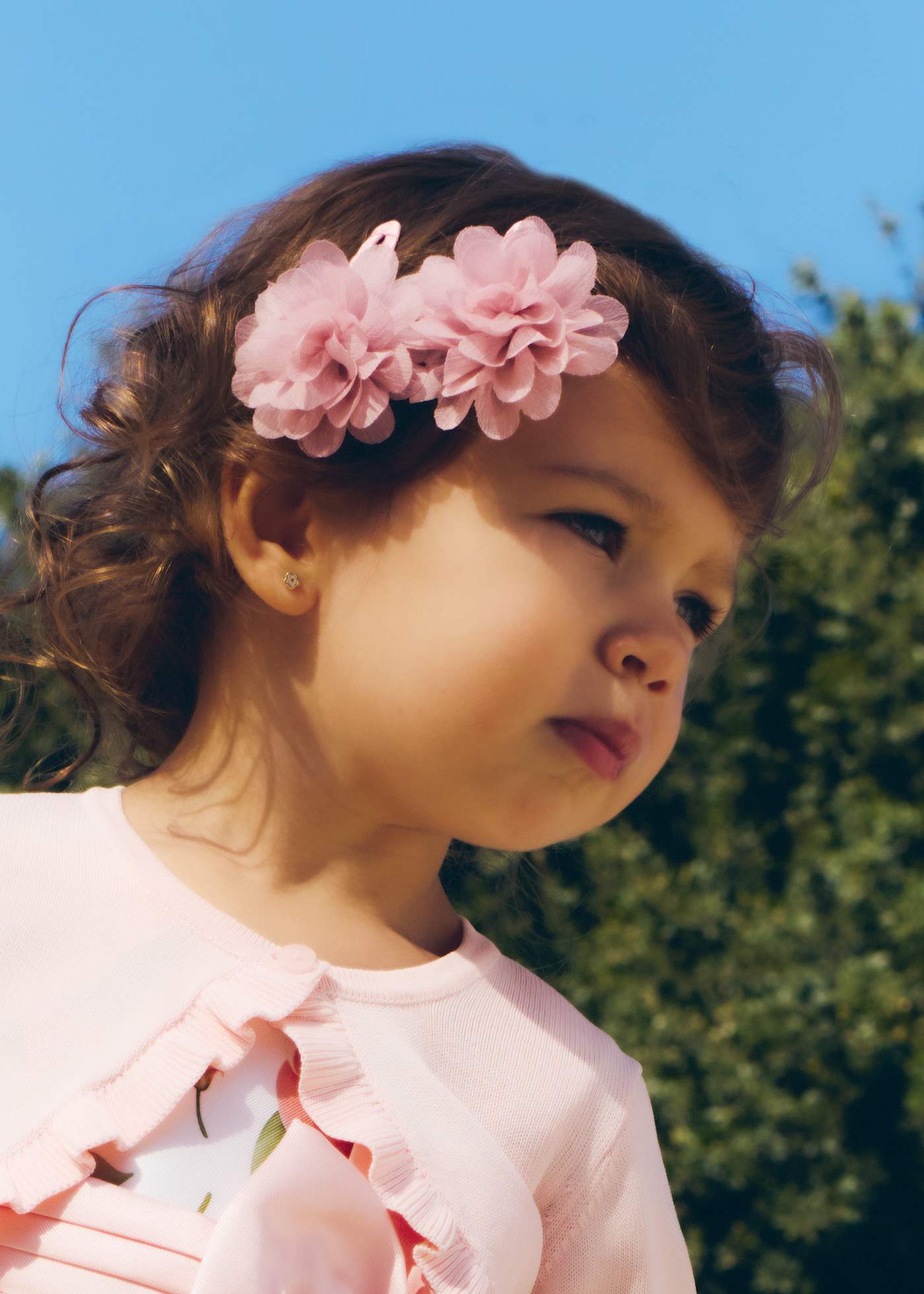 Fermaglio fiori bambina